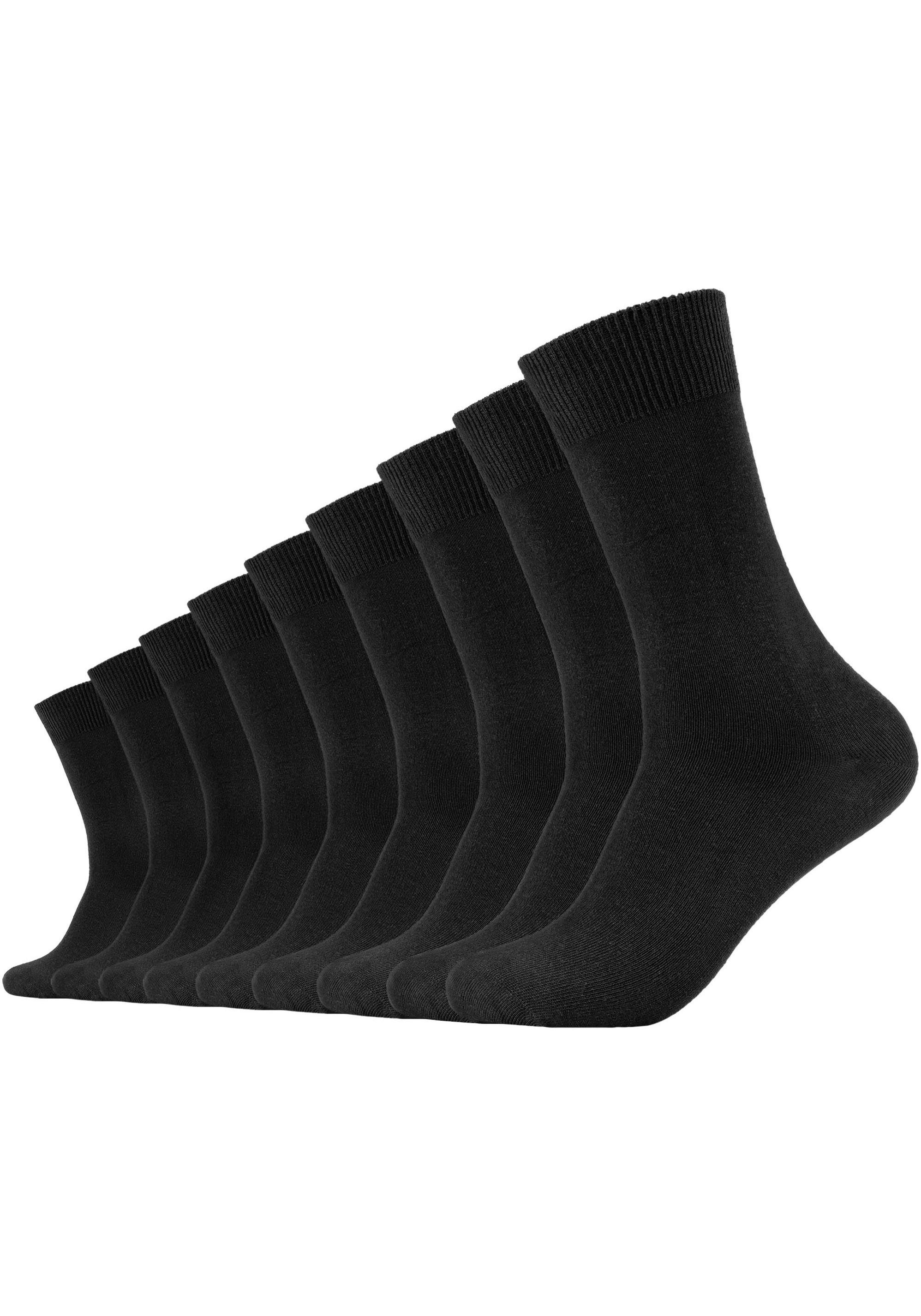 Camano Sokken Comfort met versterkte hiel- en teengebied (Set van 9) jongens sokken maat 39 (42) zwart