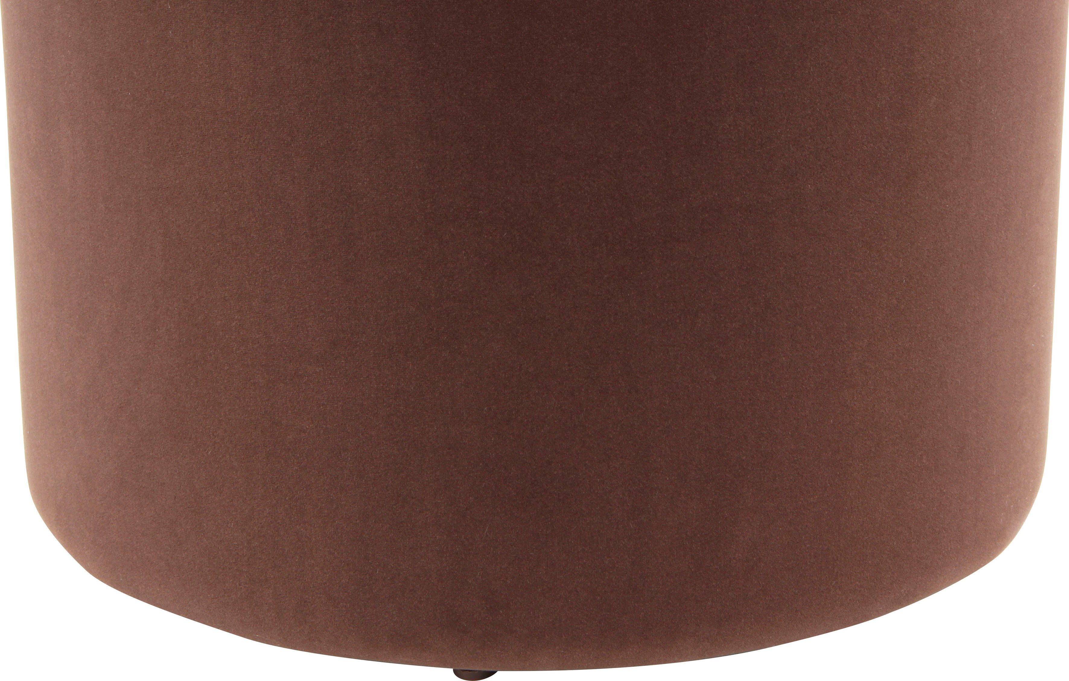 Kayoom Hocker met bergruimte Kruk Zora 225 2-delige set, fluweelzachte stof bekleding, ronde elegante vorm (set, 2 stuks)