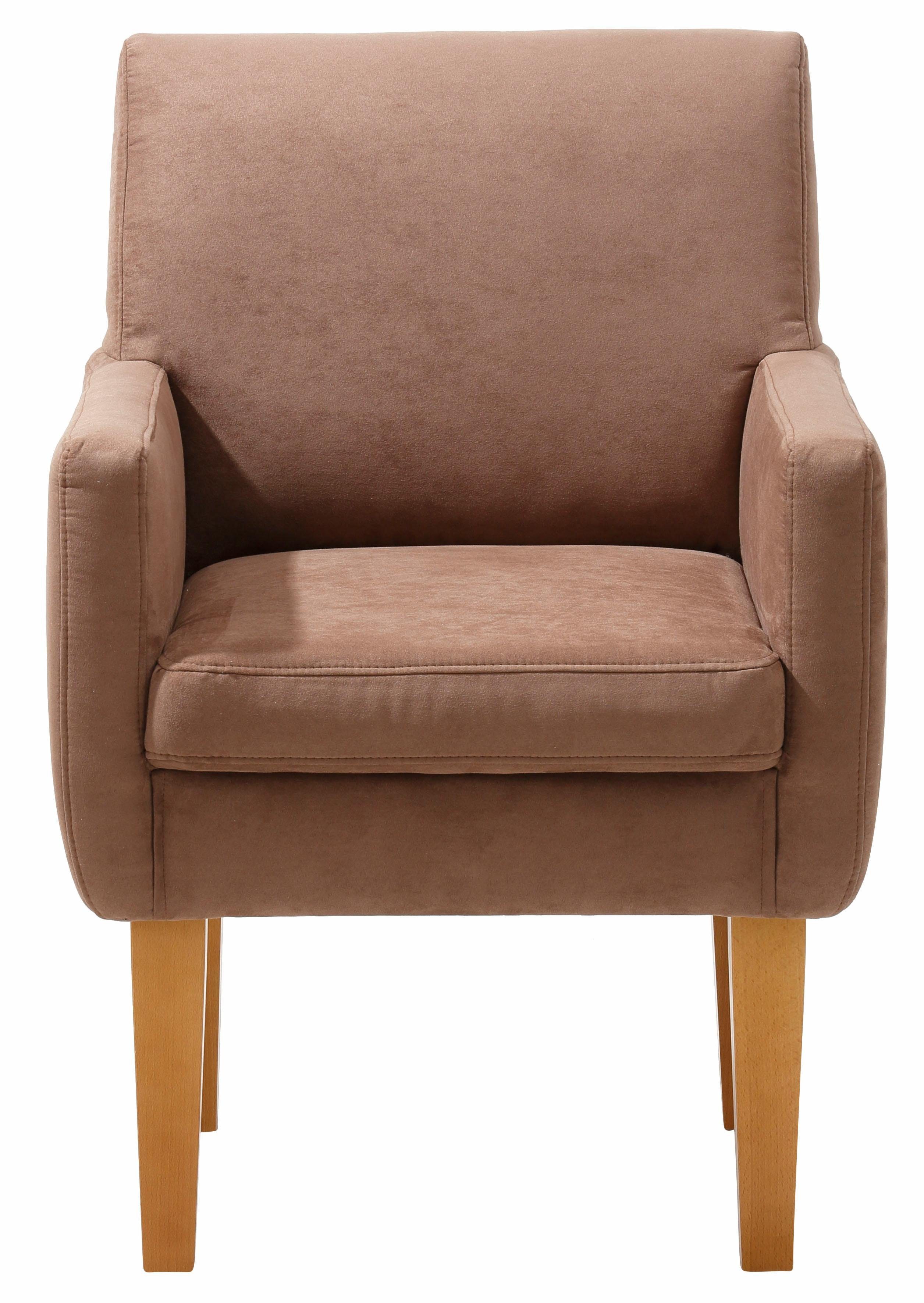 Home affaire Fauteuil Fehmarn comfortabele zithoogte van 54 cm, in 3 verschillende stofkwaliteiten