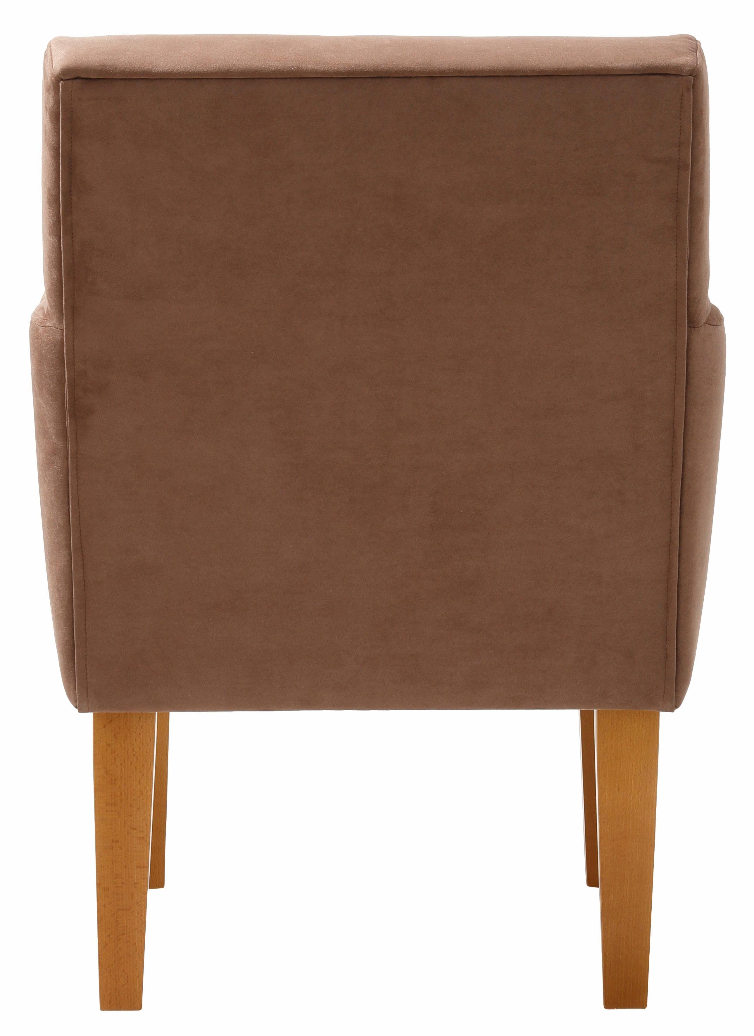 Home affaire Fauteuil Fehmarn comfortabele zithoogte van 54 cm, in 3 verschillende stofkwaliteiten