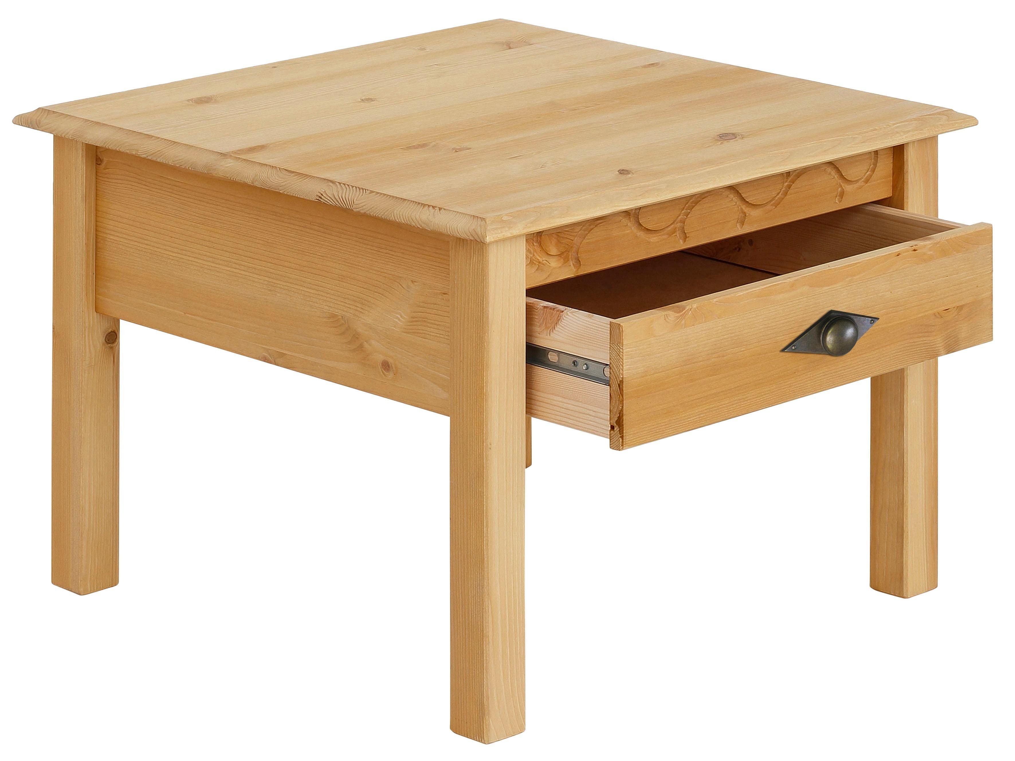 Home affaire Salontafel Laura, TOPSELLER! 60/60 cm, met een lade, extra opbergruimte