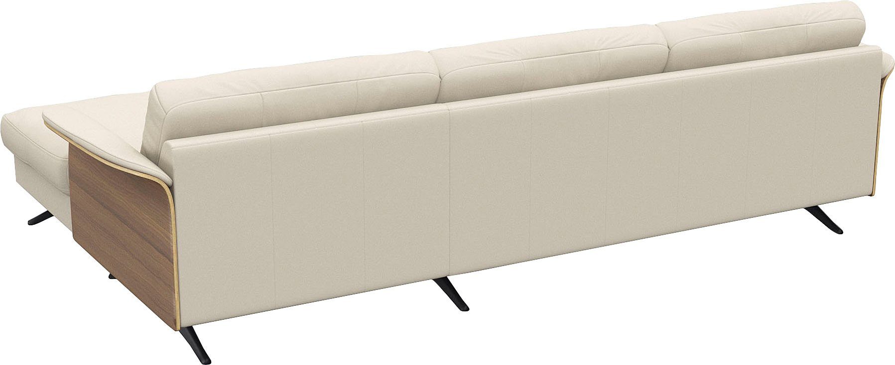 FLEXLUX Hoekbank Glow, super comfortabel door hoogwaardige zitconstructie met binnenvering, L-vorm