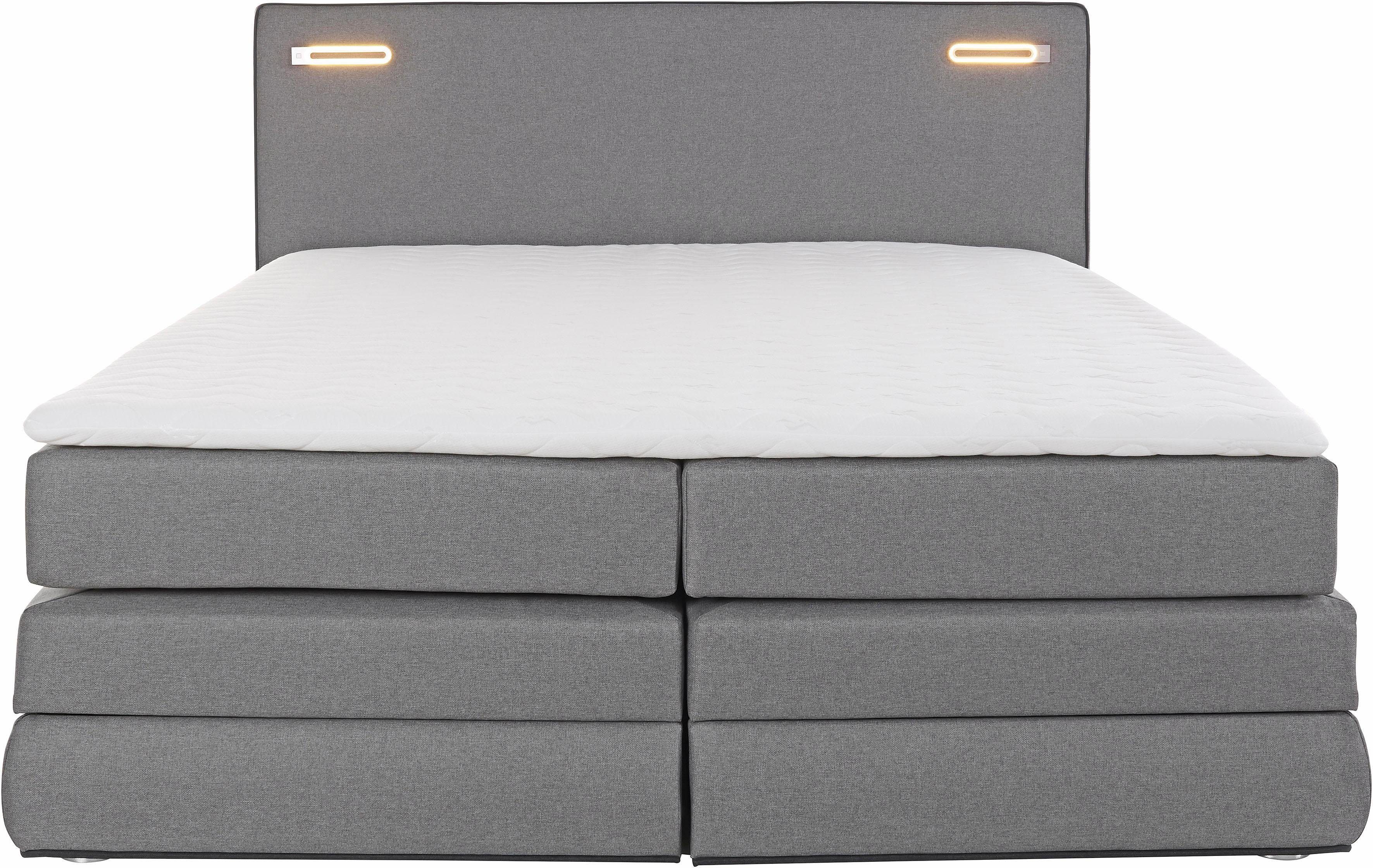 COLLECTION AB Boxspring Ninoni incl. bedlade, topper en optioneel met led-verlichting