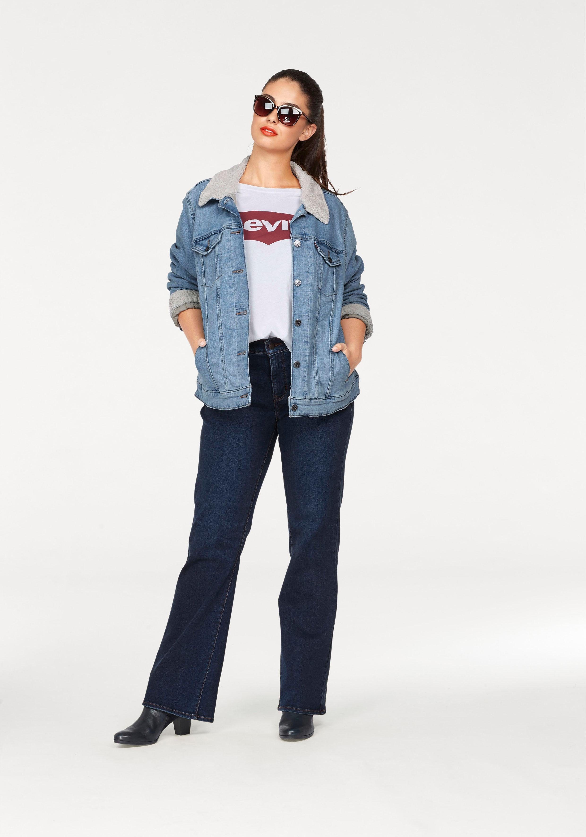 Levi's® Plus T-shirt Perfect Tee met batwing-logo