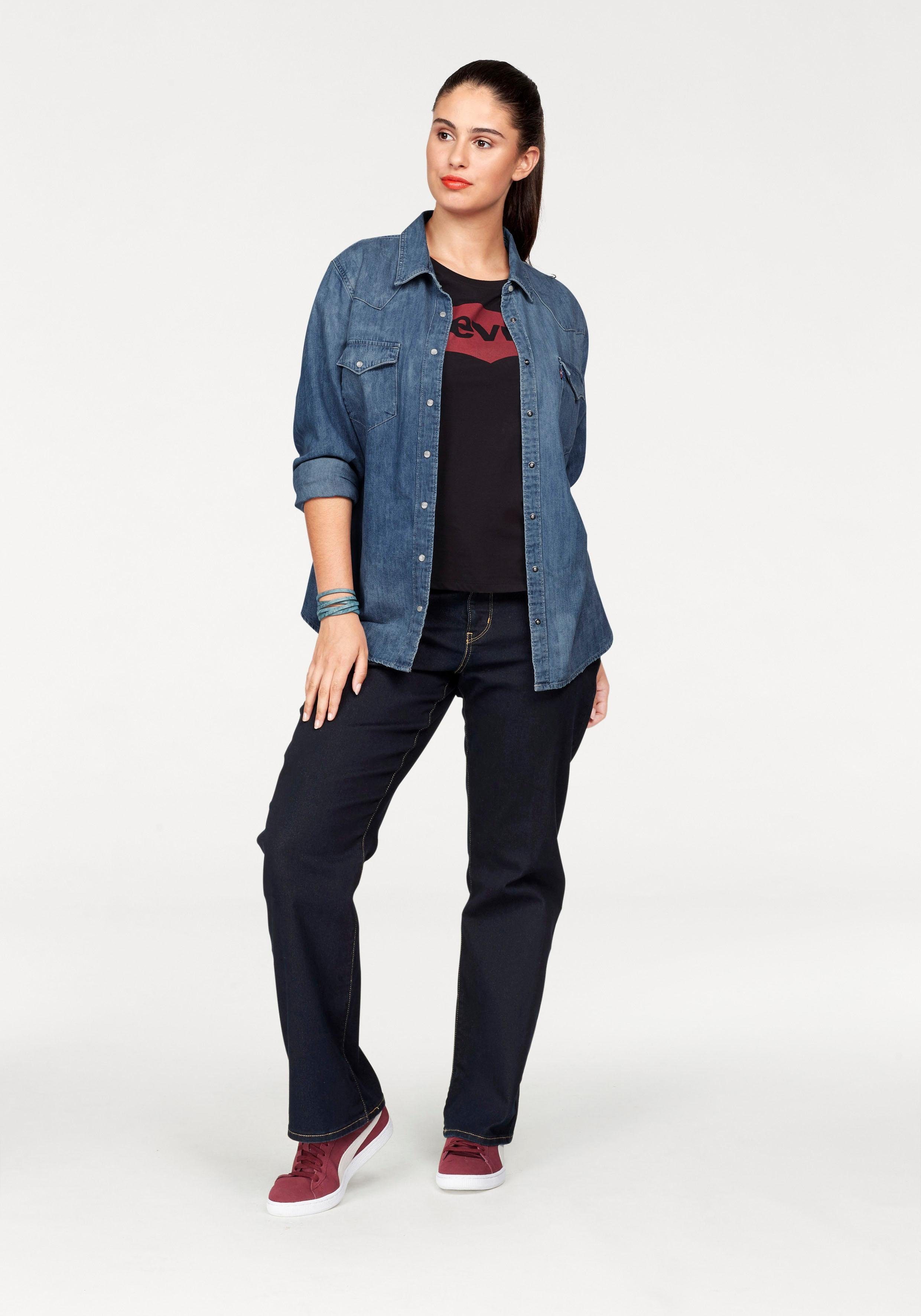 Levi's® Plus T-shirt Perfect Tee met batwing-logo