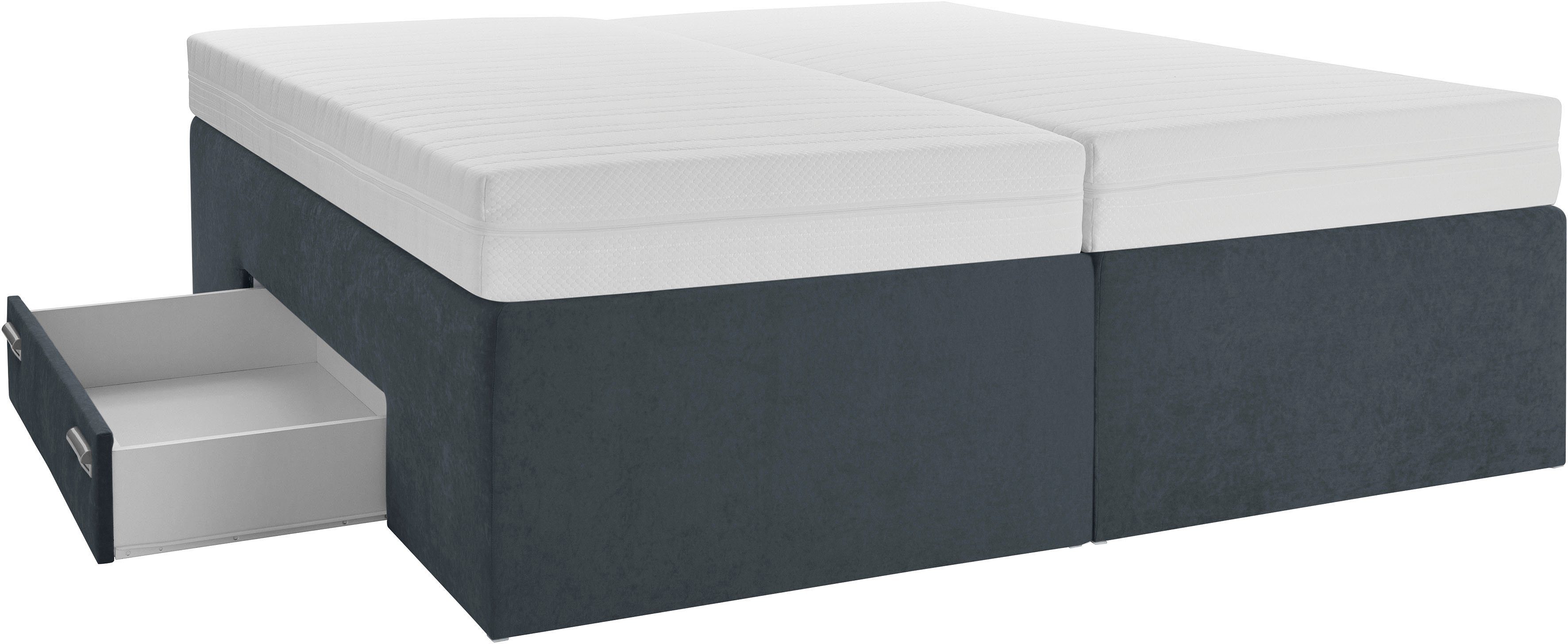 Westfalia Polsterbetten Boxspring met geïntegreerde lade, vrij plaatsbaar
