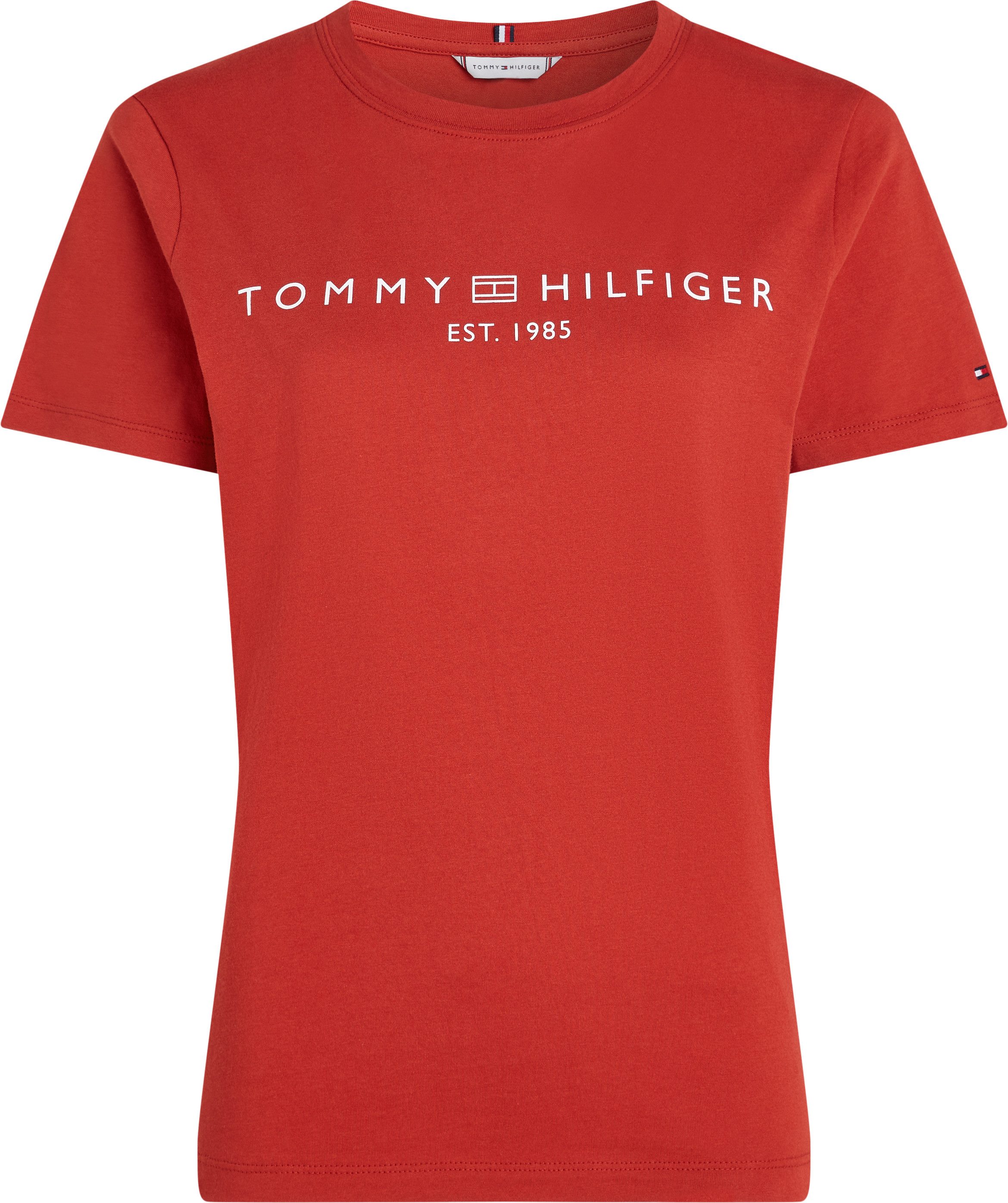 Tommy Hilfiger T-shirt REG CORP LOGO C-NK SS met een logo-opschrift