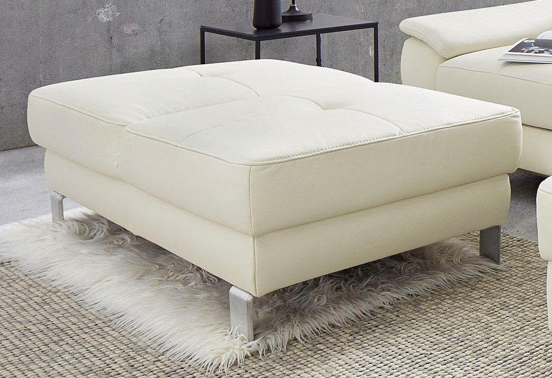 exxpo - sofa fashion Hocker Mantua 2 bankhocker, geweldige afwerkingsdetails, modern en elegant hockers wit