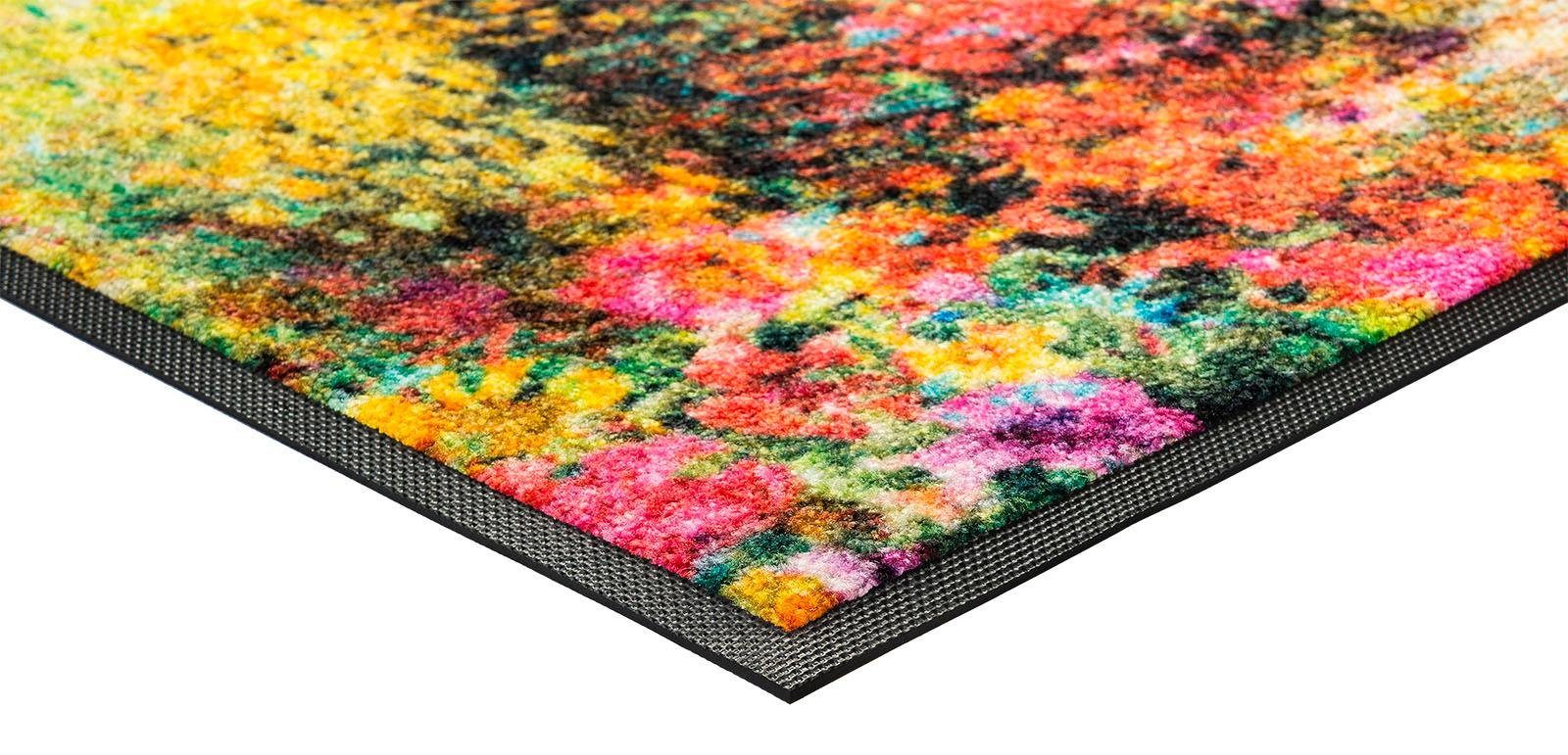 wash+dry by Kleen-Tex Mat Primavera Inloopmat, motief bloemen, antislip, wasbaar