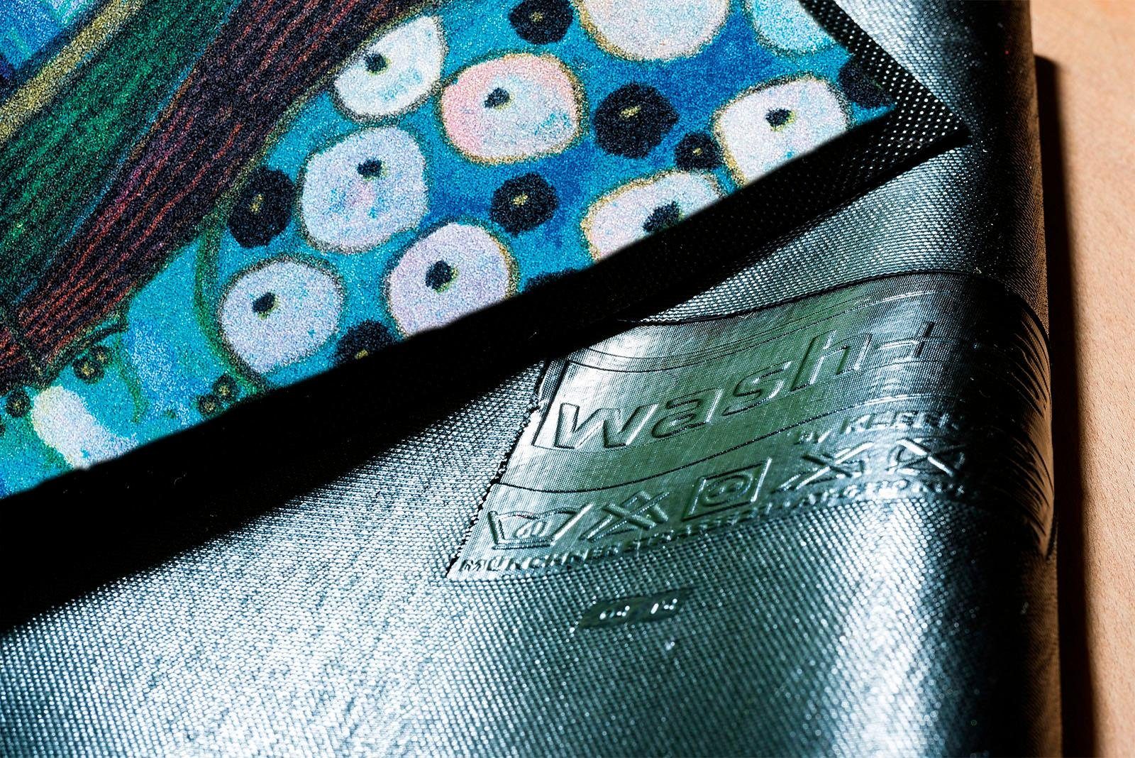 wash+dry by Kleen-Tex Mat Stad in blauw Inloopmat, antislip, wasbaar