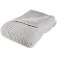 goezze deken koord-look met glanseffect grijs