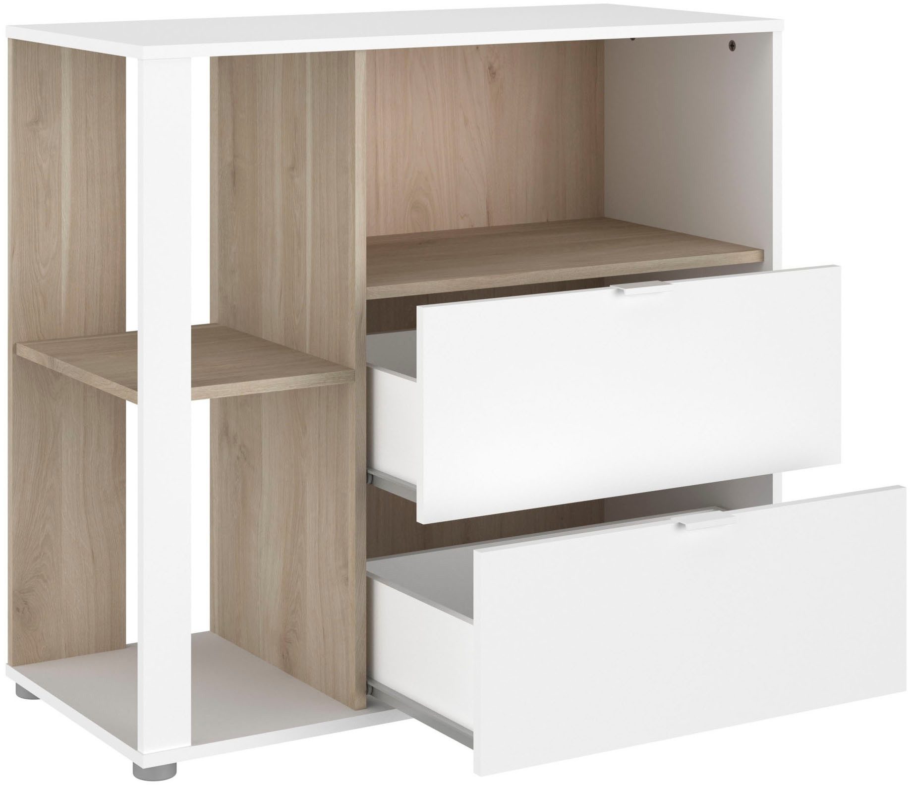 Parisot Tienerkamerset Aalborg 2 uittrekbaar rek aan het bed, veel opbergruimte, mooie uitstraling (set, 4-delig)