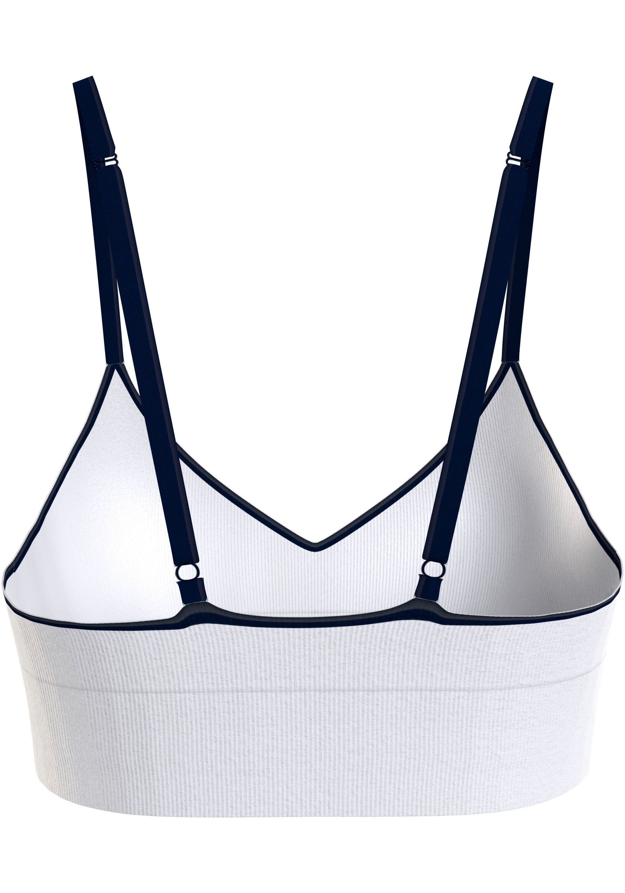 Tommy Hilfiger Underwear Bralette-bh TRIANGLE RP met verstelbare bandjes, ribstof, logo-inscriptie