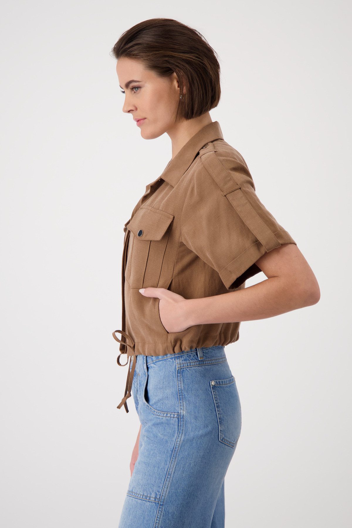 Monari Korte blazer Jacket van lyocellmix