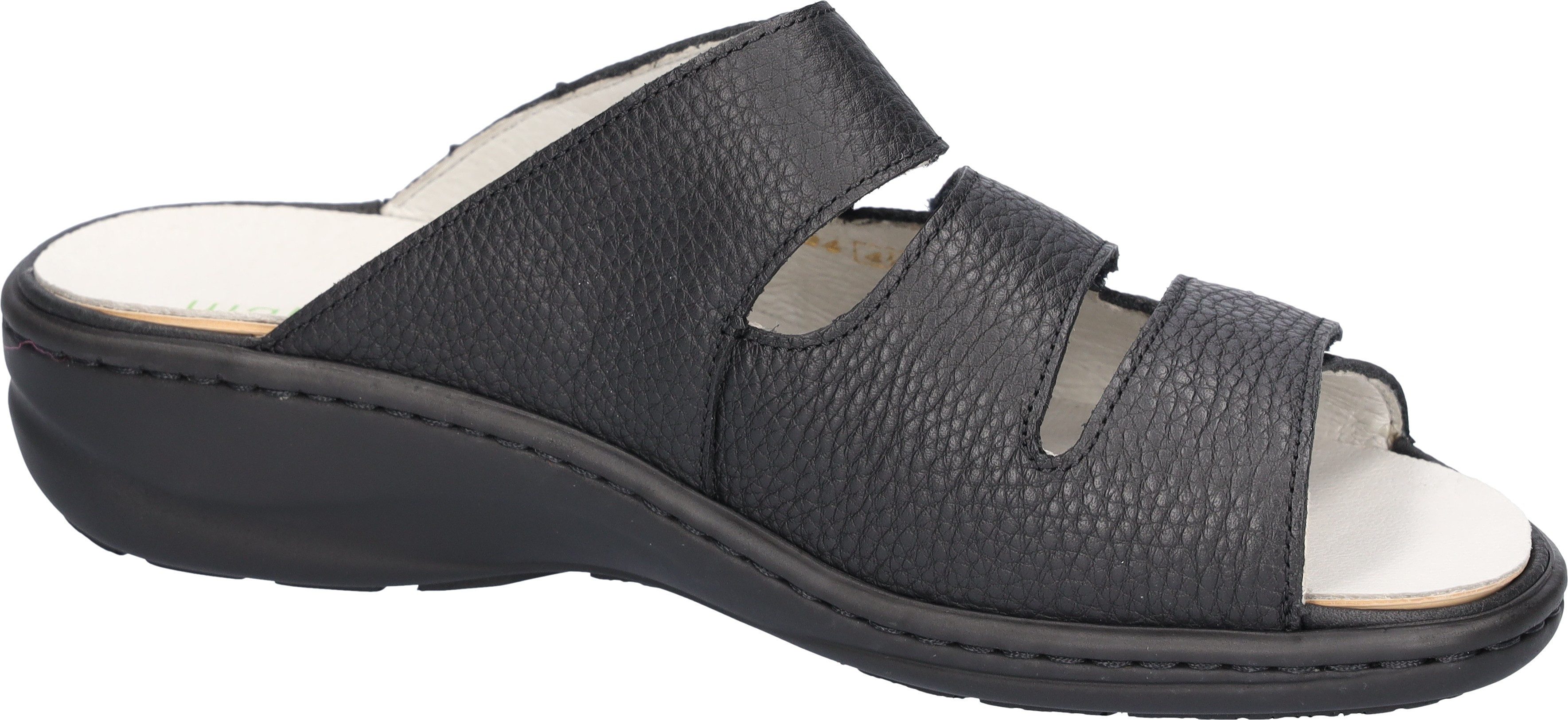 Waldläufer Slippers HERIA sleehak, zomerschoen, slippers in breedte h, klittenband