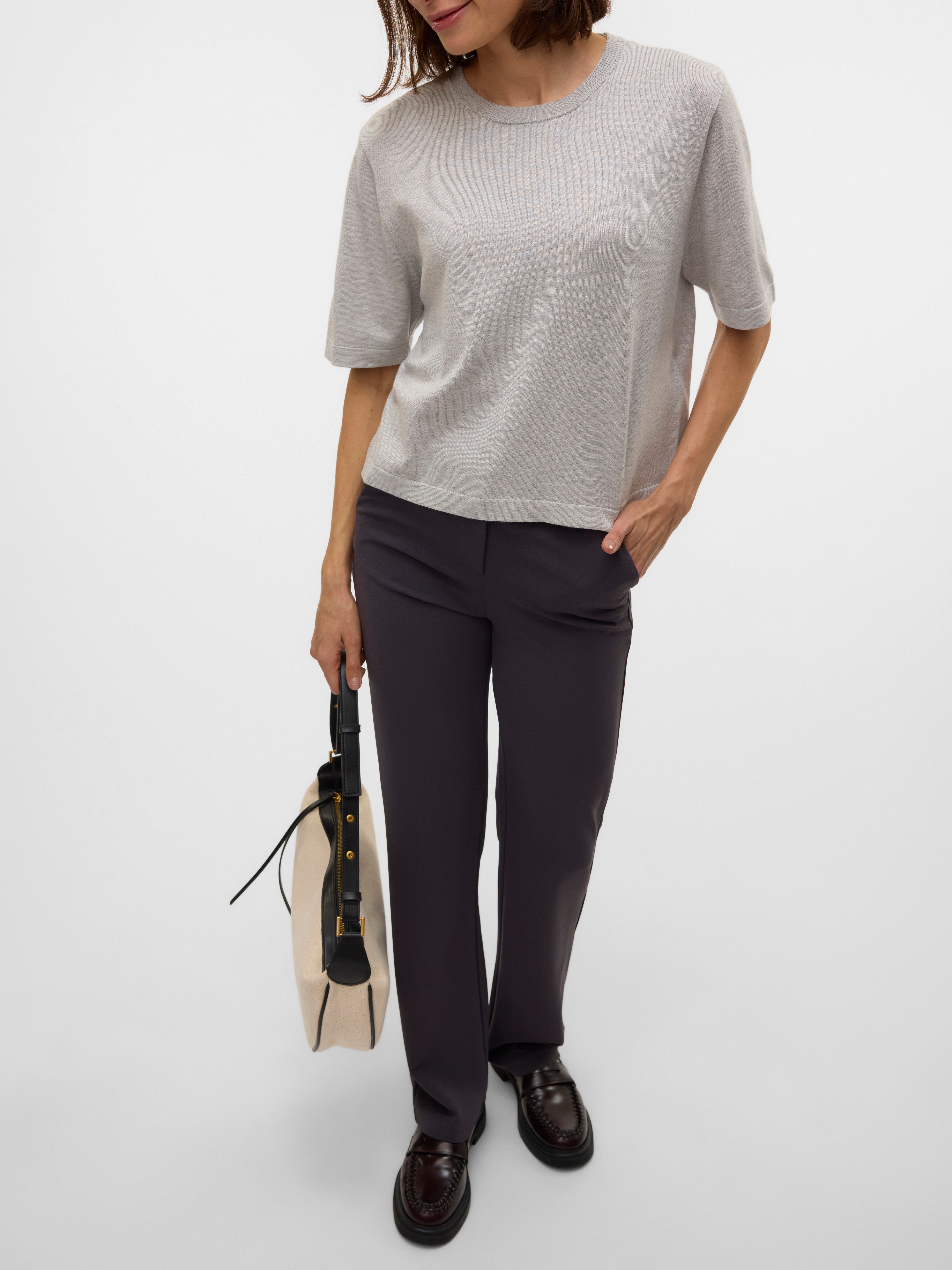 Vero Moda Trui met korte mouwen VMSILJE 2/4 O-NCK OVERSIZE PULL GA NOOS