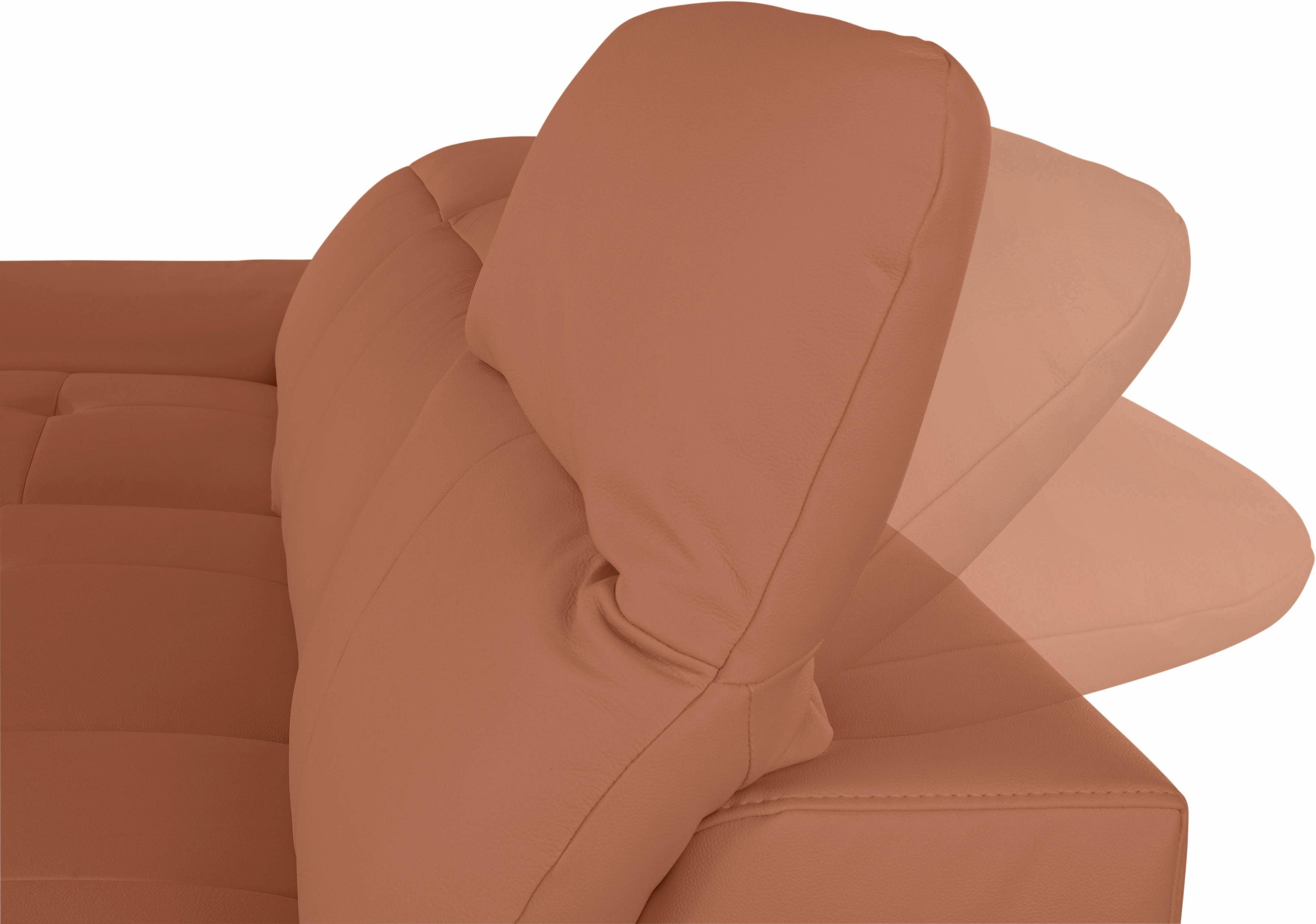 exxpo - sofa fashion Hoekbank Mantua 2, incl. hoofd- of rugverstelling, comfortabel, L-vorm optioneel met bedfunctie en bedlade, geweldige afwerkingsdetails
