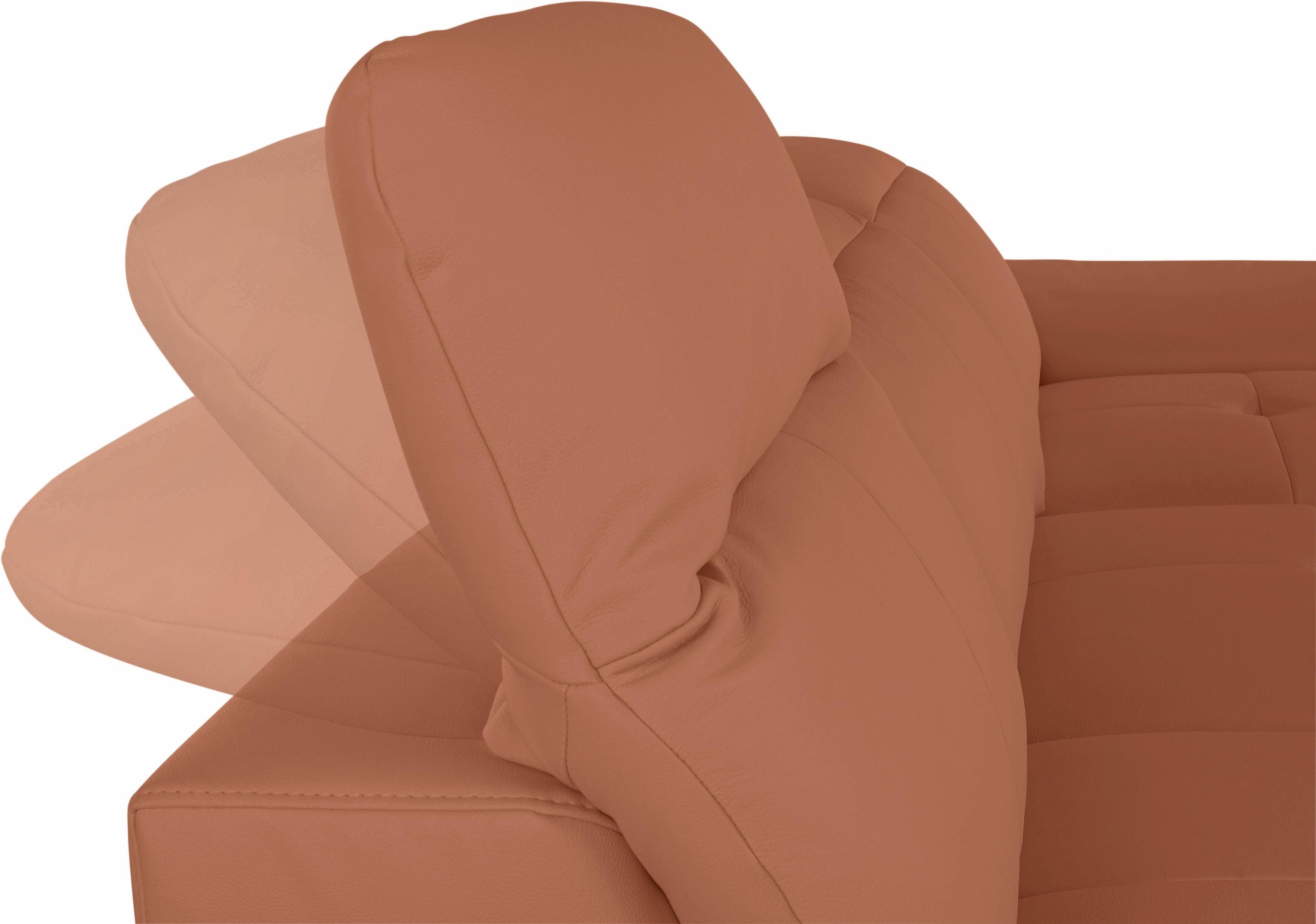 exxpo - sofa fashion Hoekbank Mantua 2, incl. hoofd- of rugverstelling, comfortabel, L-vorm optioneel met bedfunctie en bedlade, geweldige afwerkingsdetails