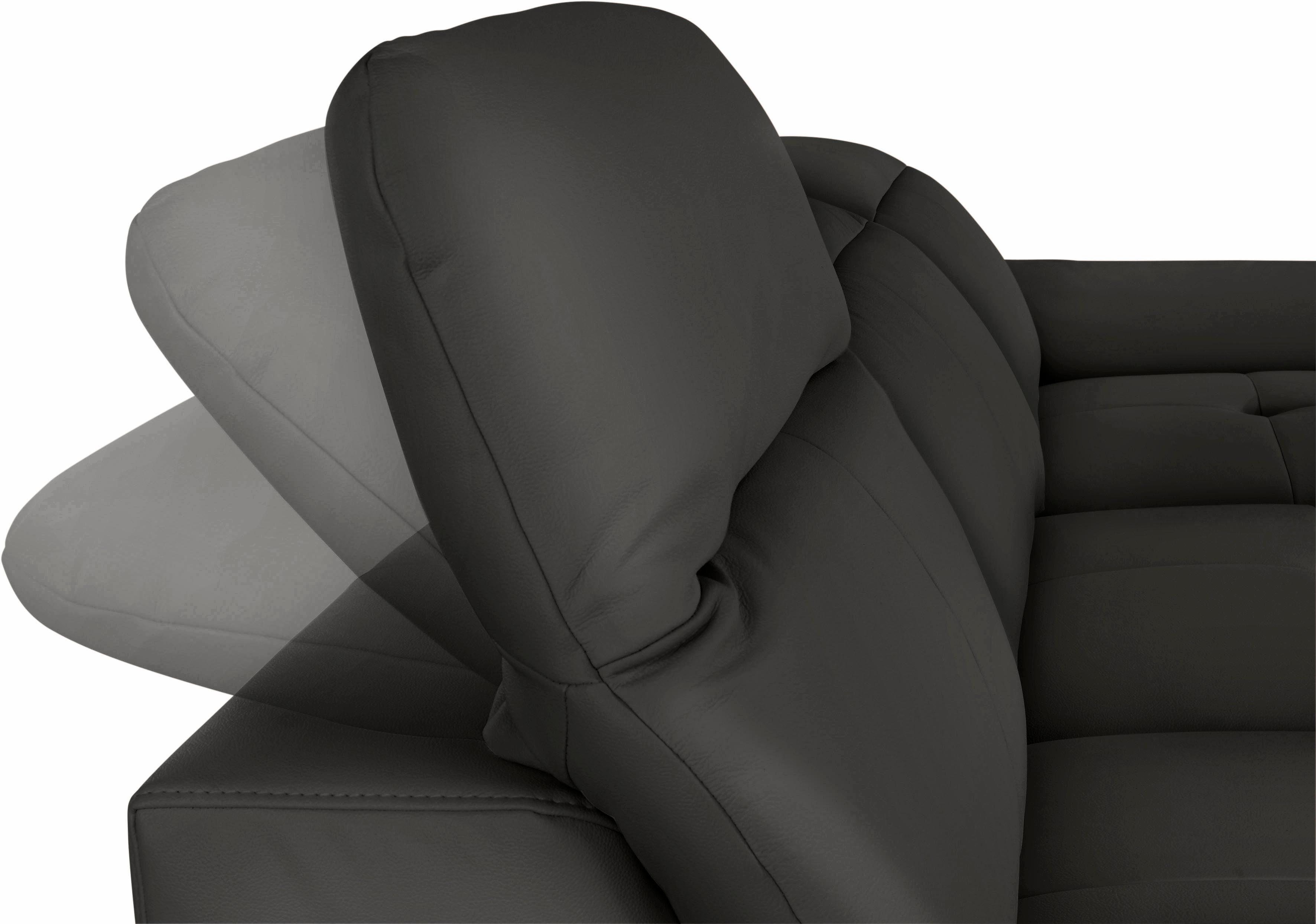 exxpo - sofa fashion Hoekbank Mantua 2, incl. hoofd- of rugverstelling, comfortabel, L-vorm optioneel met bedfunctie en bedlade, geweldige afwerkingsdetails
