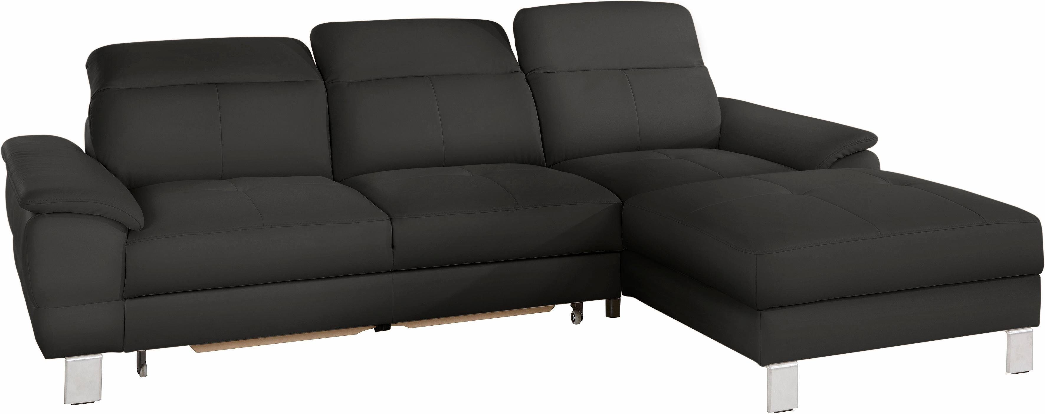 exxpo - sofa fashion Hoekbank Mantua 2, incl. hoofd- of rugverstelling, comfortabel, L-vorm optioneel met bedfunctie en bedlade, geweldige afwerkingsdetails