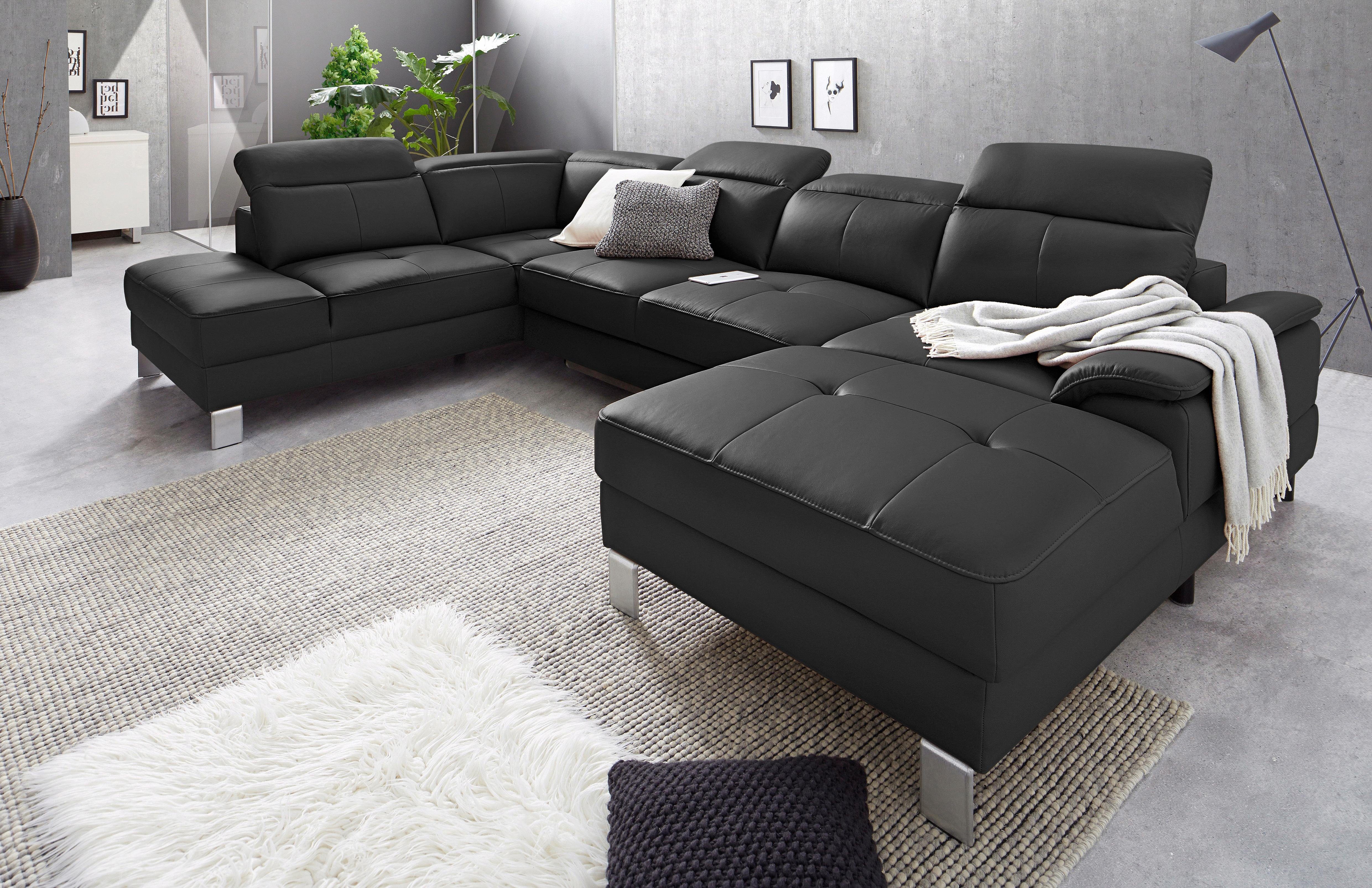 exxpo - sofa fashion Zithoek inclusief hoofd- resp. verstelbare rugleuning, naar keuze met slaapfunctie en bedkist