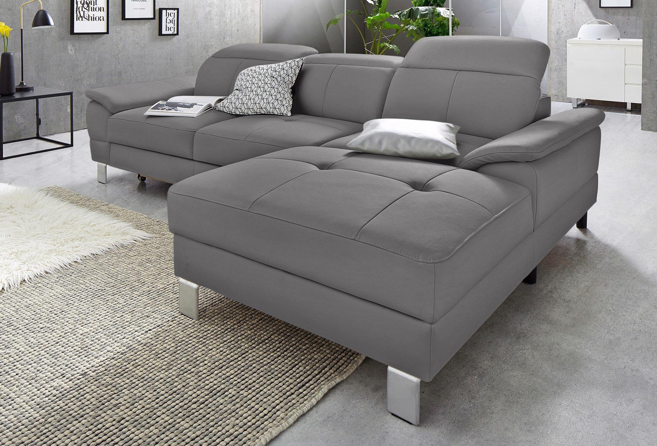 exxpo sofa fashion Hoekbank inclusief hoofd- resp. verstelbare rugleuning, naar keuze met slaapfunct
