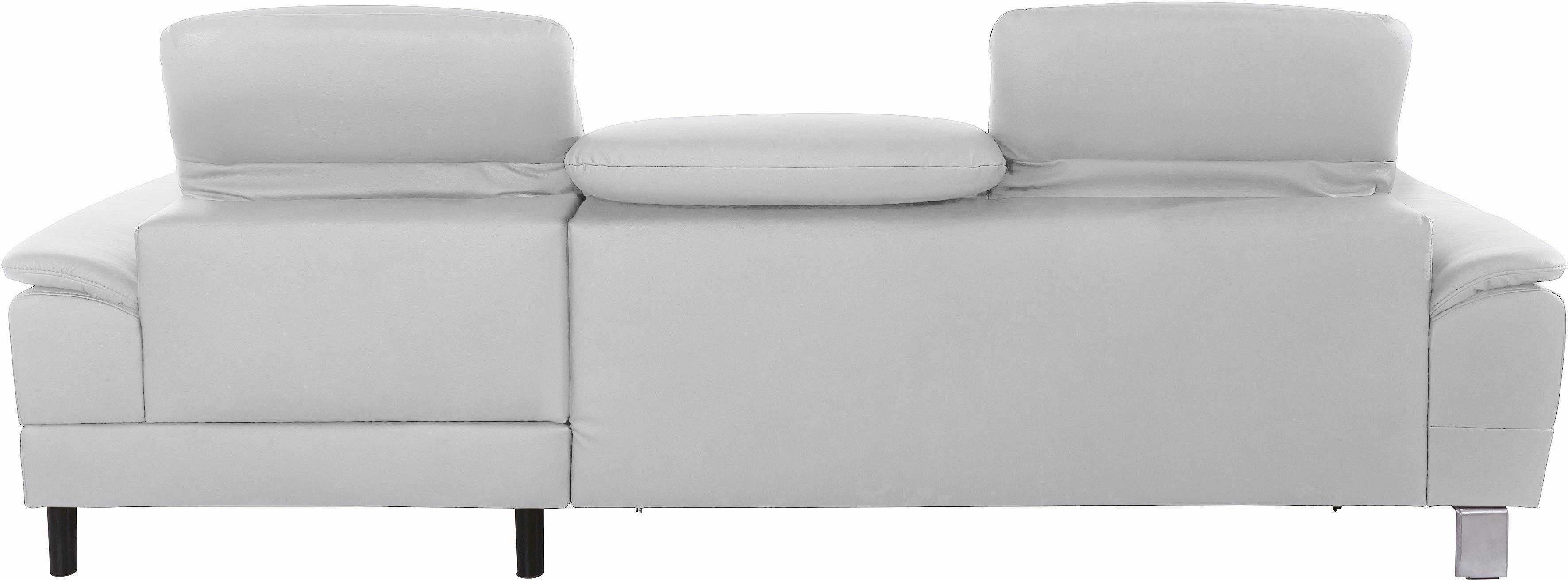 exxpo - sofa fashion Hoekbank Mantua 2, incl. hoofd- of rugverstelling, comfortabel, L-vorm optioneel met bedfunctie en bedlade, geweldige afwerkingsdetails
