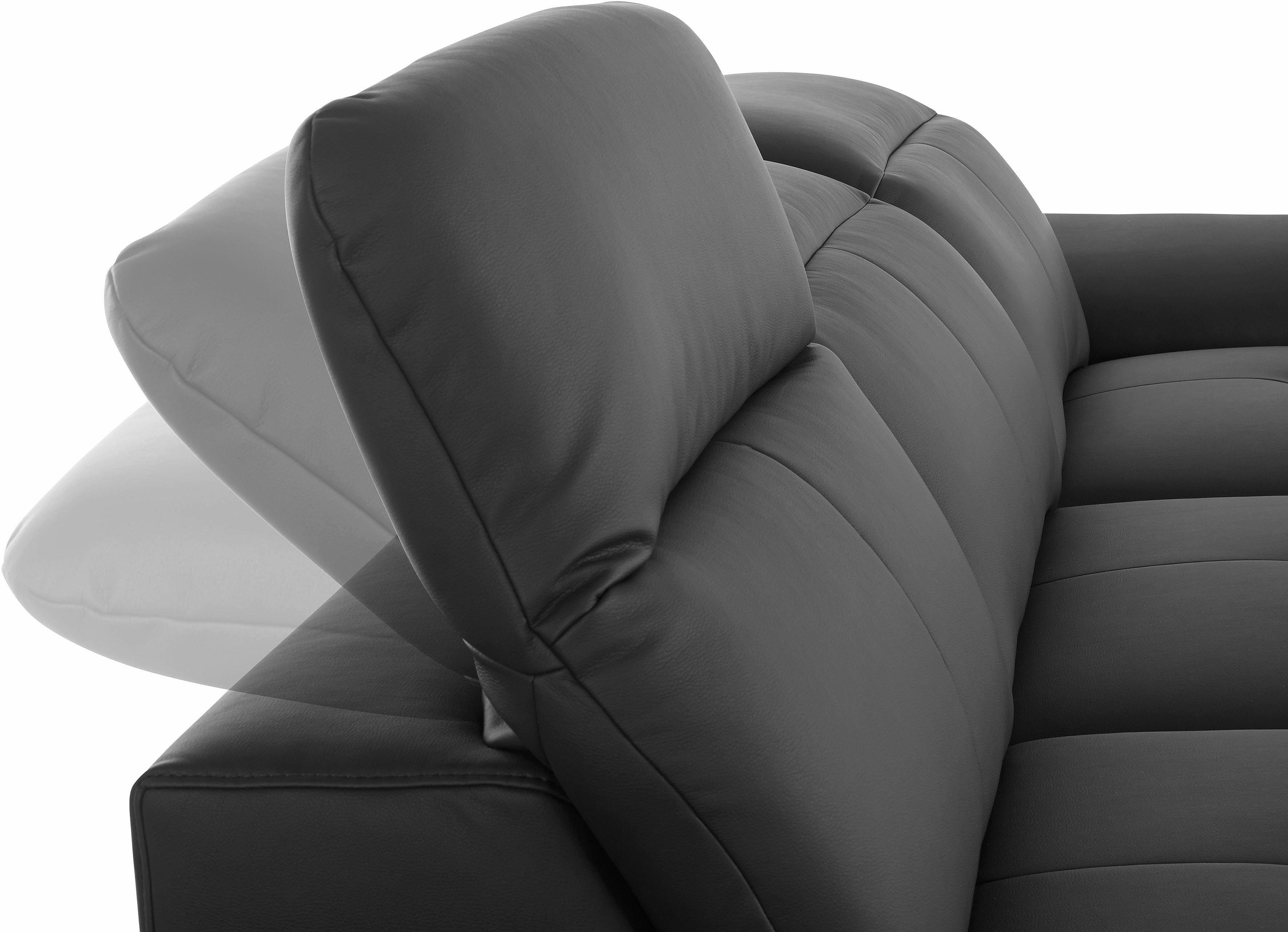 exxpo - sofa fashion Hoekbank Mantua 2, incl. hoofd- of rugverstelling, comfortabel, L-vorm optioneel met bedfunctie en bedlade, geweldige afwerkingsdetails