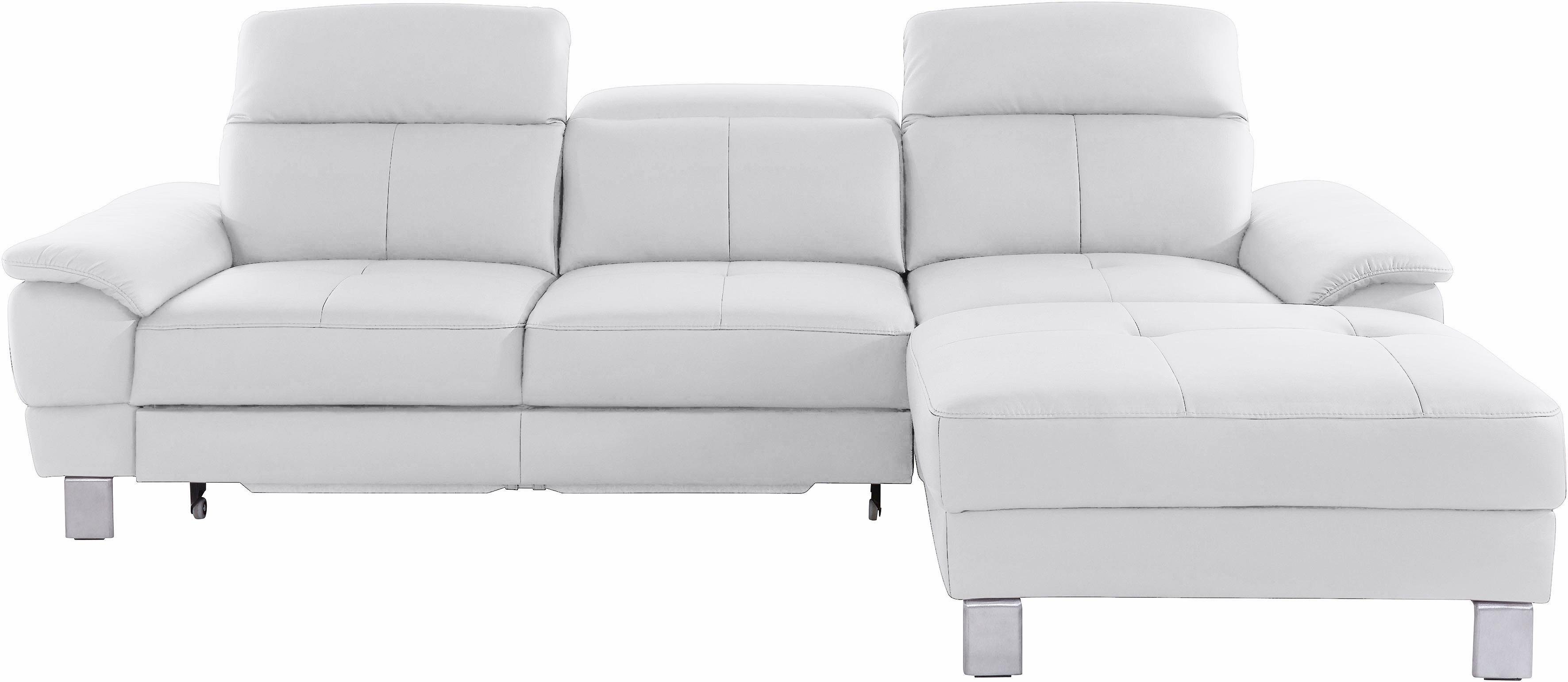 exxpo - sofa fashion Hoekbank Mantua 2, incl. hoofd- of rugverstelling, comfortabel, L-vorm optioneel met bedfunctie en bedlade, geweldige afwerkingsdetails
