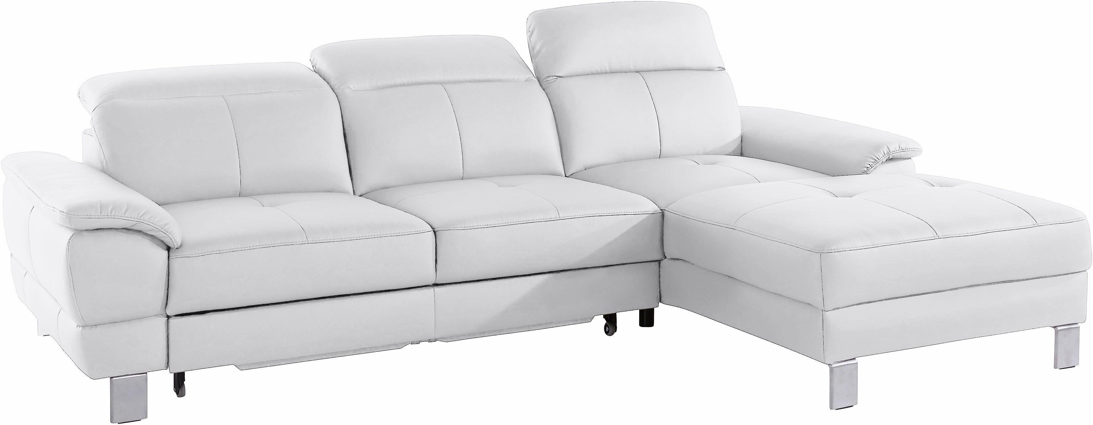 exxpo - sofa fashion Hoekbank Mantua 2, incl. hoofd- of rugverstelling, comfortabel, L-vorm optioneel met bedfunctie en bedlade, geweldige afwerkingsdetails