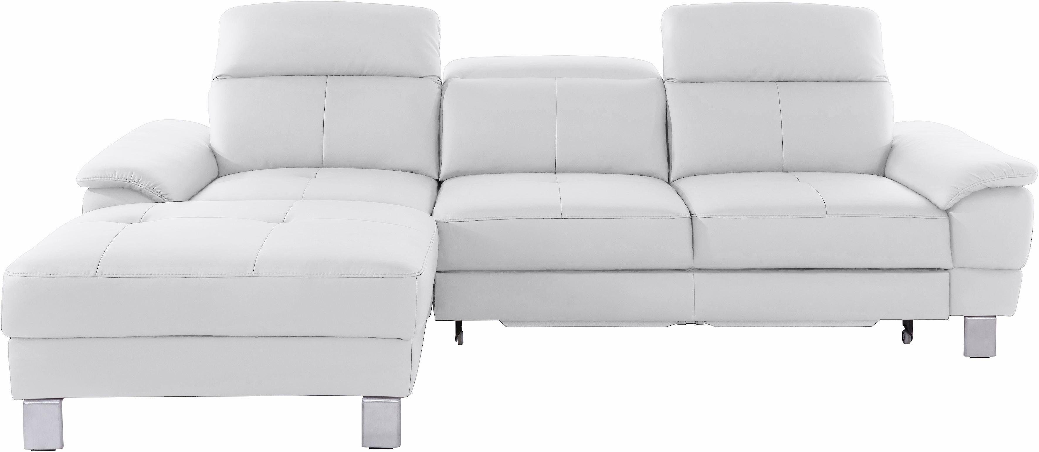 exxpo - sofa fashion Hoekbank Mantua 2, incl. hoofd- of rugverstelling, comfortabel, L-vorm optioneel met bedfunctie en bedlade, geweldige afwerkingsdetails
