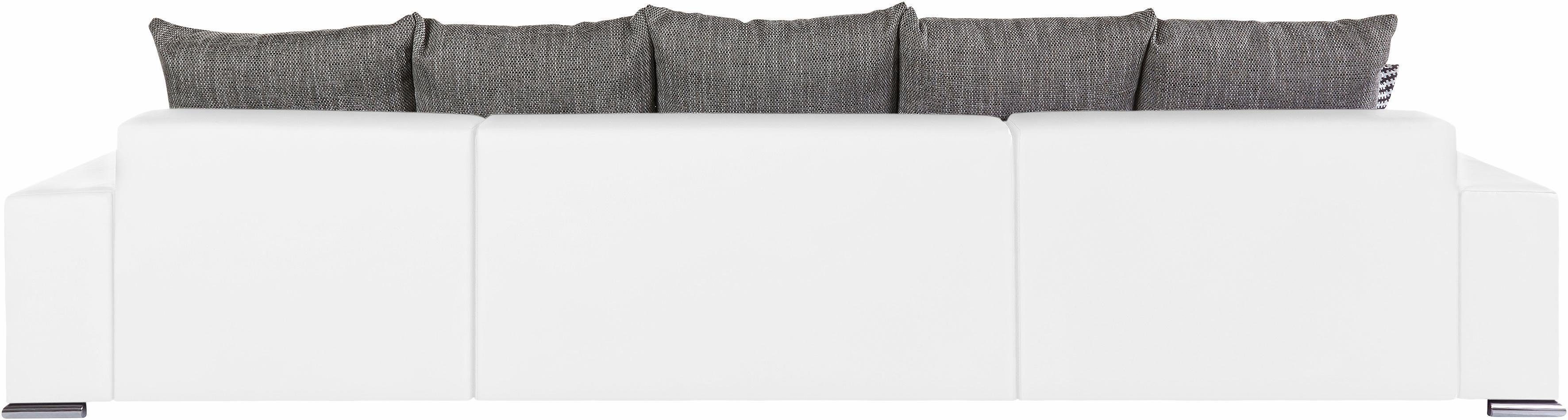 COLLECTION AB Zithoek XXL-Josy U-vorm, breedte 333 cm, met 2 recamieren 77 & 97 cm