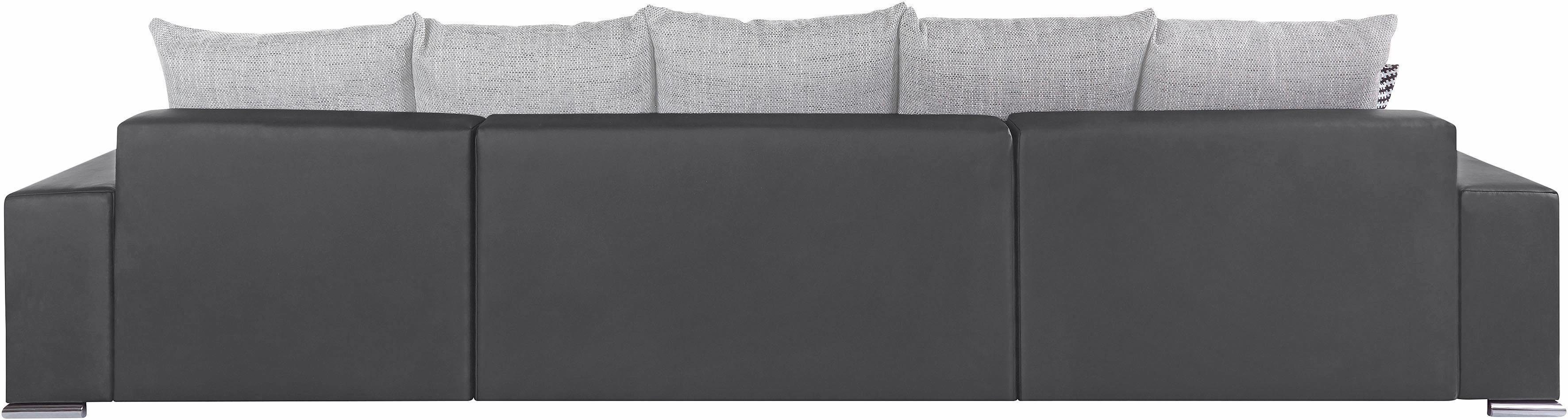 COLLECTION AB Zithoek XXL-Josy U-vorm, breedte 333 cm, met 2 recamieren 77 & 97 cm