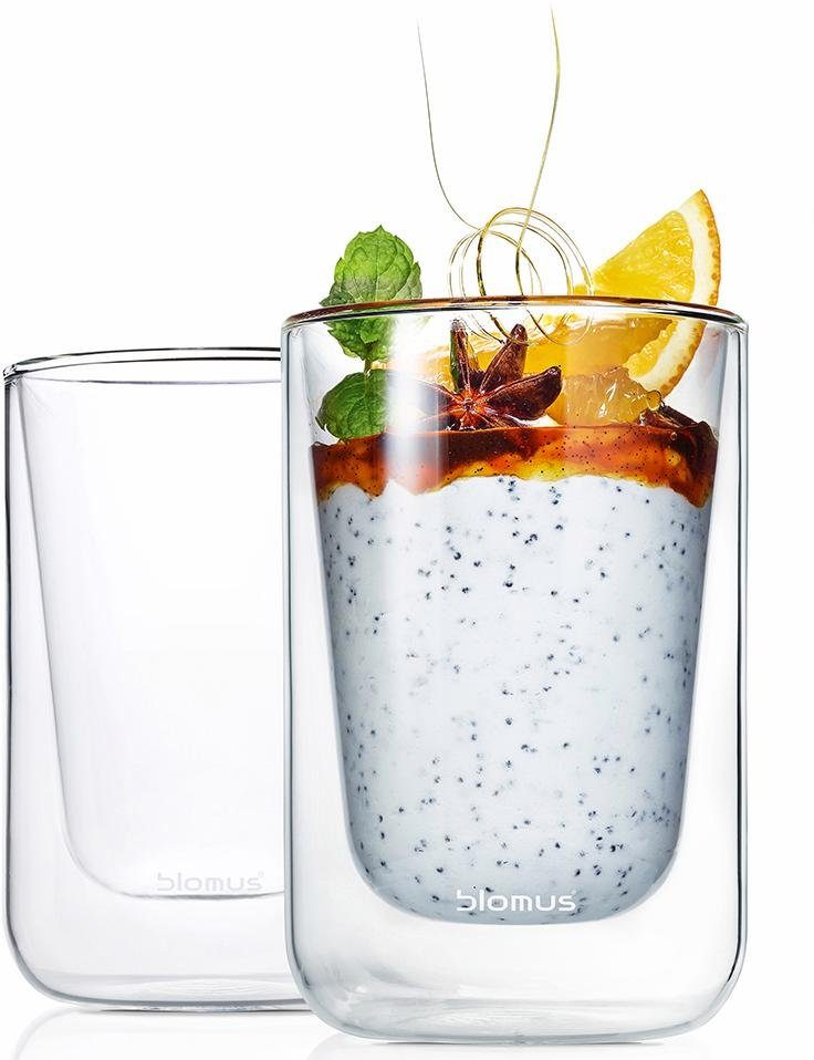 BLOMUS Thermoglas Nero Dubbelwandig, inhoud 250 ml(set, 2-delig)