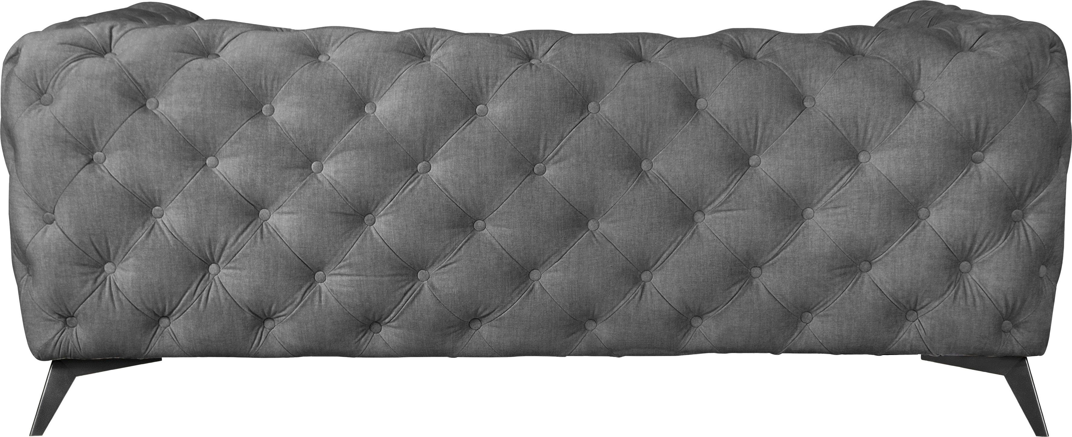 Leonique Chesterfield-bank Glynis luxueuze capitonnage, moderne chesterfield look, kleur van de poten ter keuze