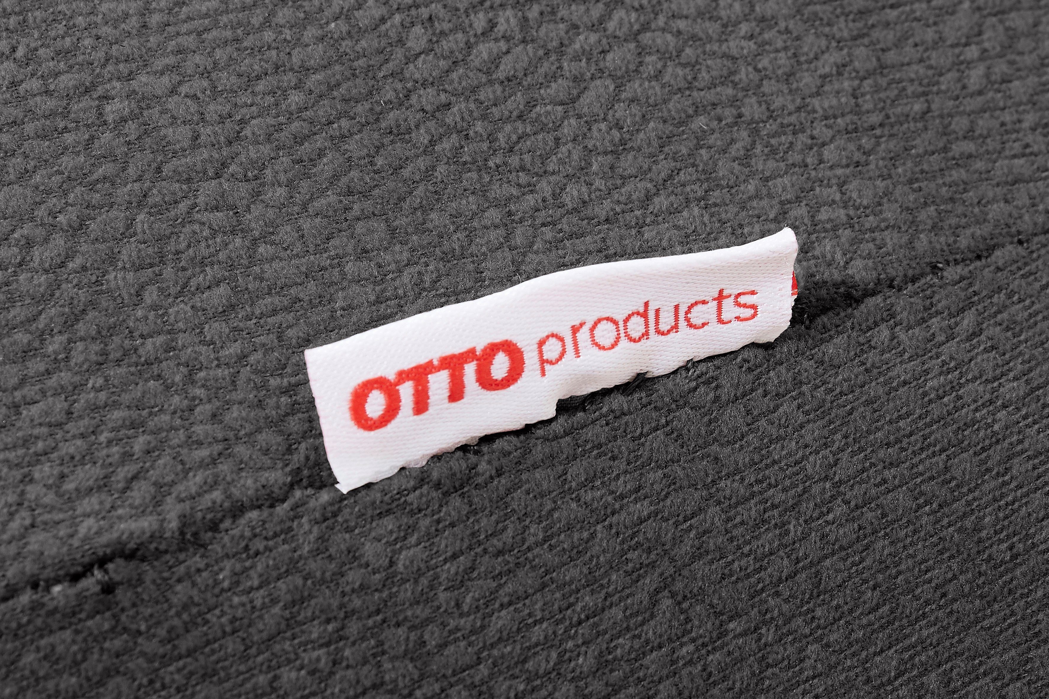 OTTO products Zitbank Alessja Breedte 160 cm, bekleding van microvezel, frame van eiken massief hout (1 stuk)