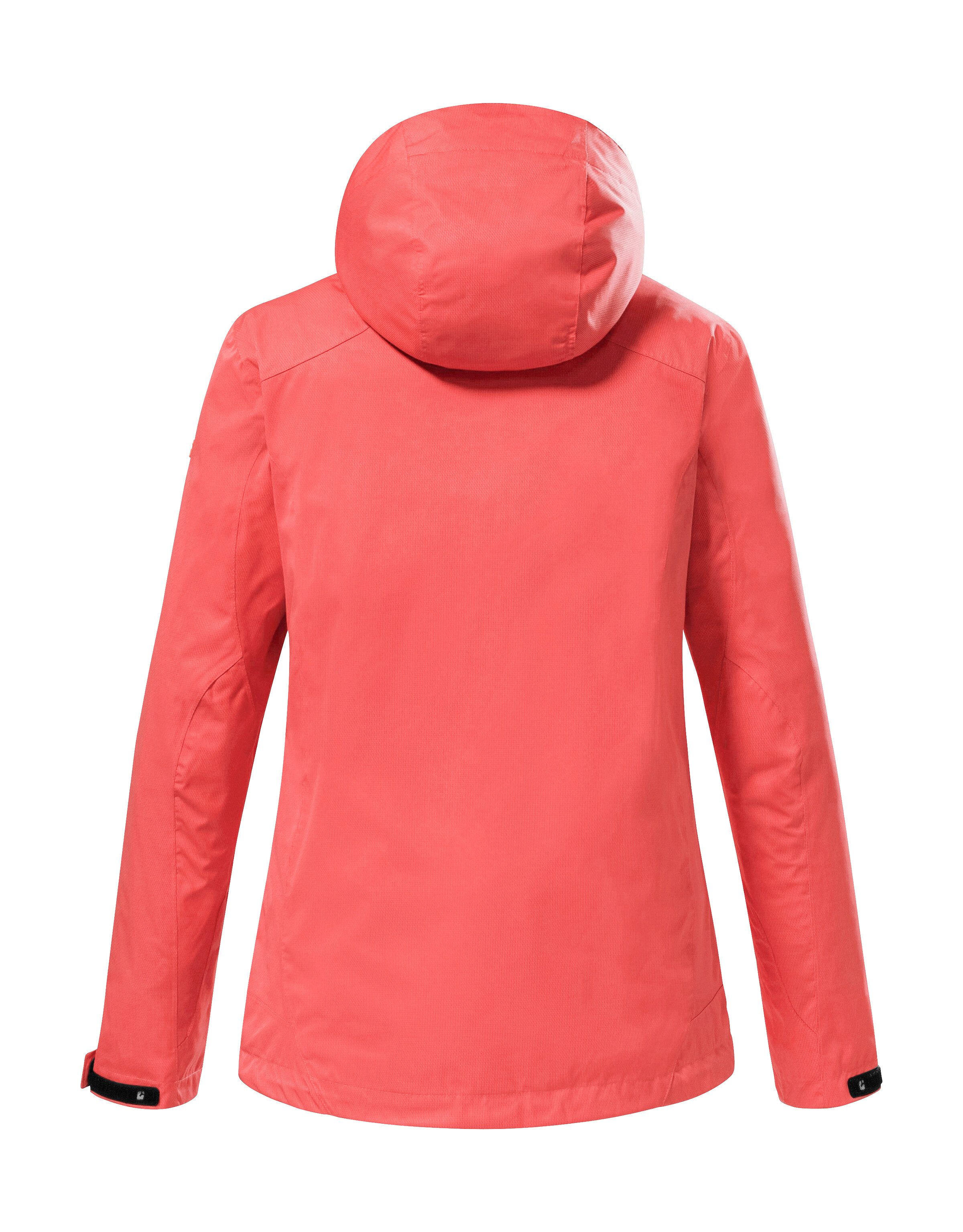 Killtec Outdoorjack KOS 133 WMN JCKT Water- en winddichte damesjack met afneembare capuchon, PFAS-vrij