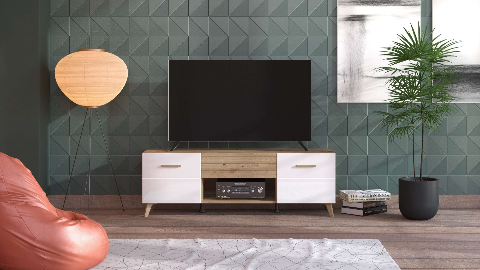 INOSIGN Tv-meubel Bretagna TV-Lowboard, TV-kast, TV-standaard, Breedte 150 cm