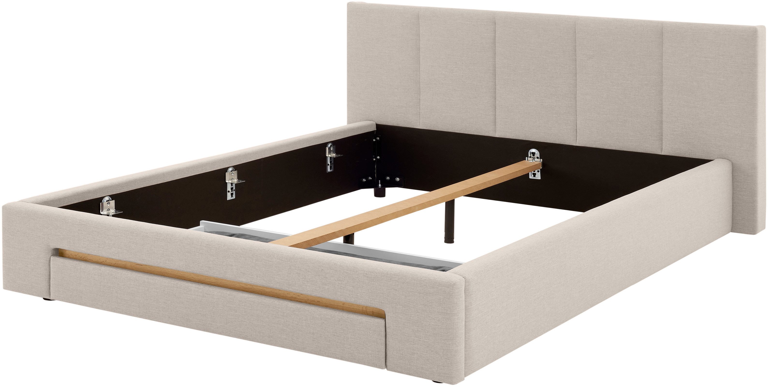 INOSIGN Gestoffeerd bed CiTY/GiRON, bedframe met bedlade, gestoffeerd opbergbed met hondenbed of opberglade, bekleding van corduroy of linnenlook