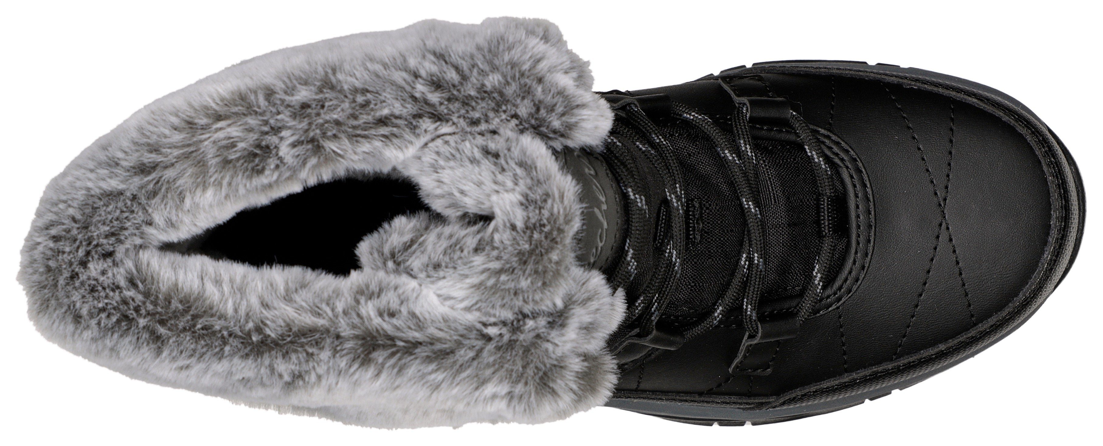 Skechers Winterlaarzen TREGO- Sneeuwlaarzen met faux-bont afwerking