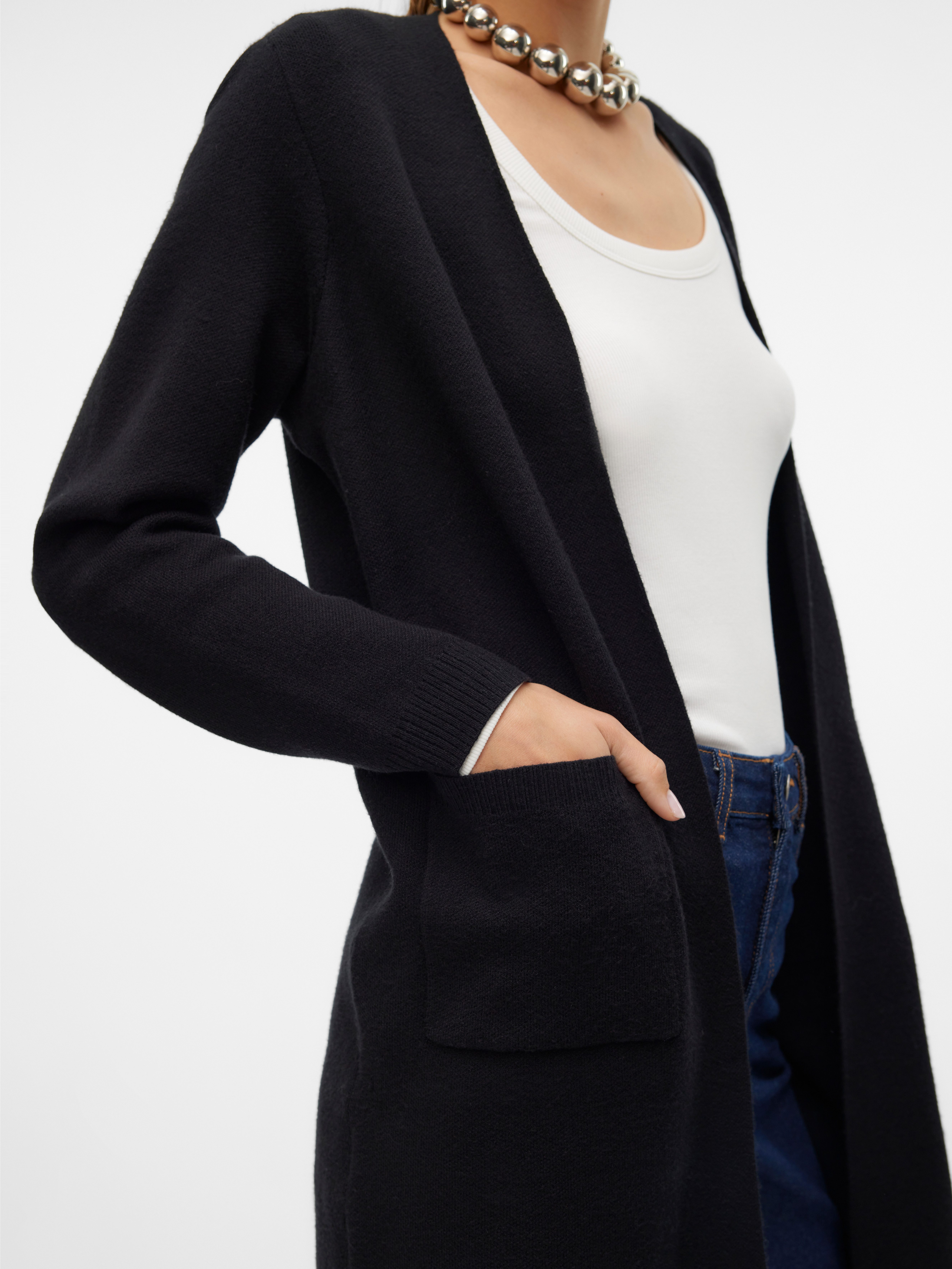 Vero Moda Lang vest VMSABA LS POCKET COATIGAN GA NOOS