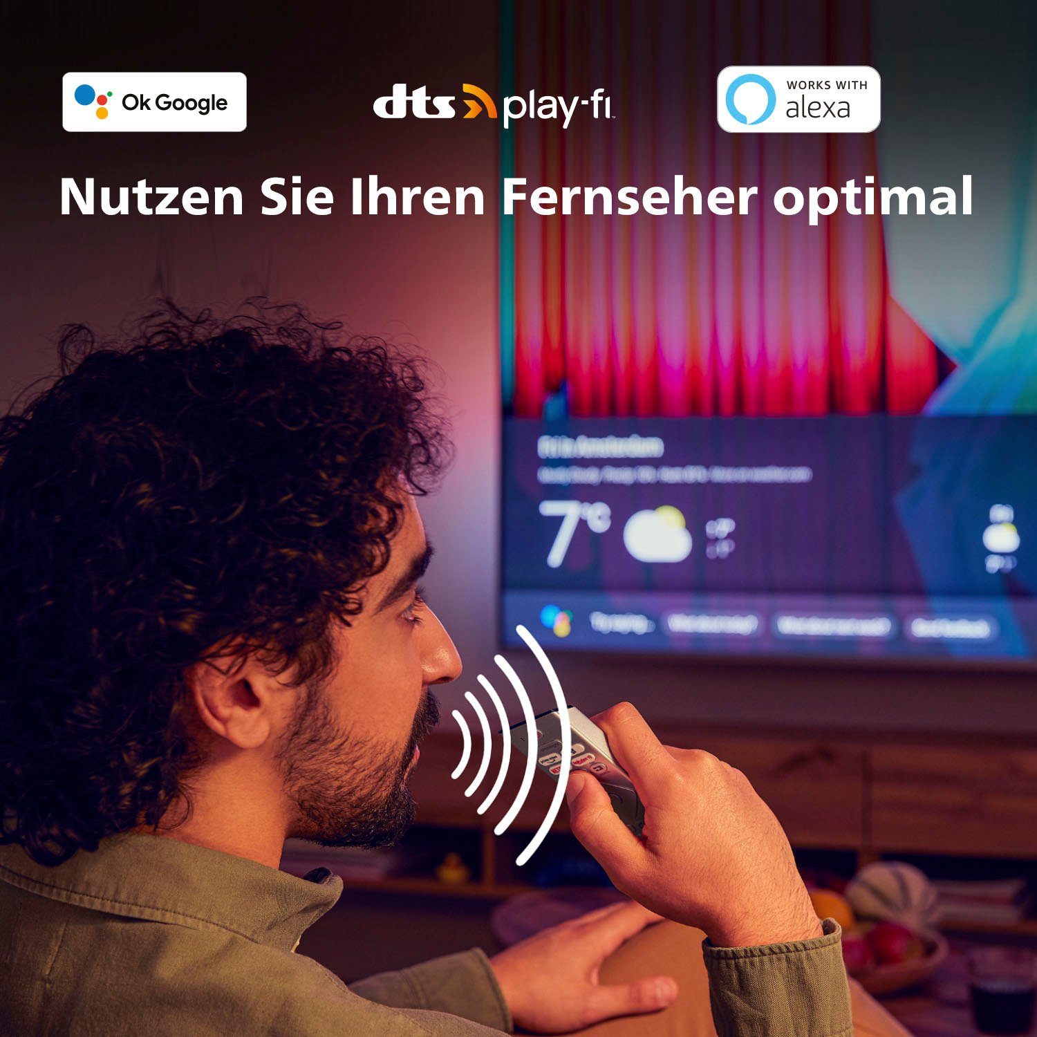 Philips Led-TV 50PUS8548/12, 126 cm / 50", 4K Ultra HD, Android TV - Google TV - Smart TV, ambilight langs 3 randen