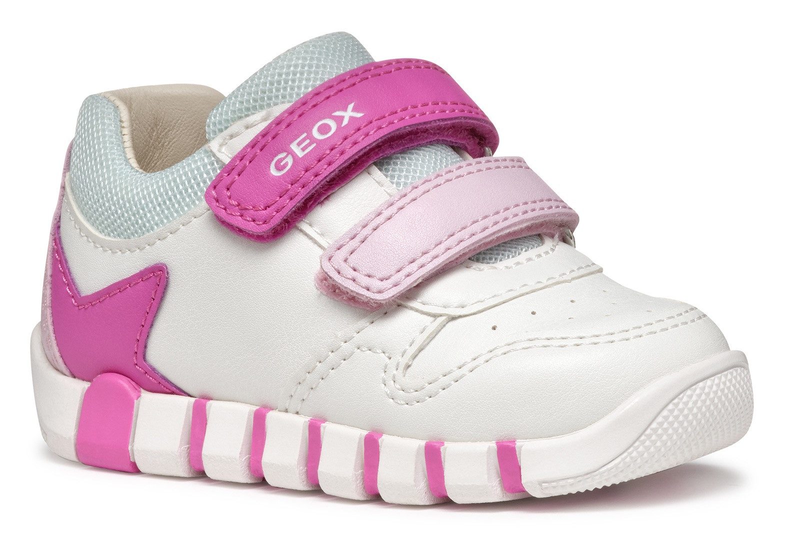 Geox Babyschoentjes B IUPIDOO GIRL , sneakers, klittenbandschoen, meisjes schoen met grote...