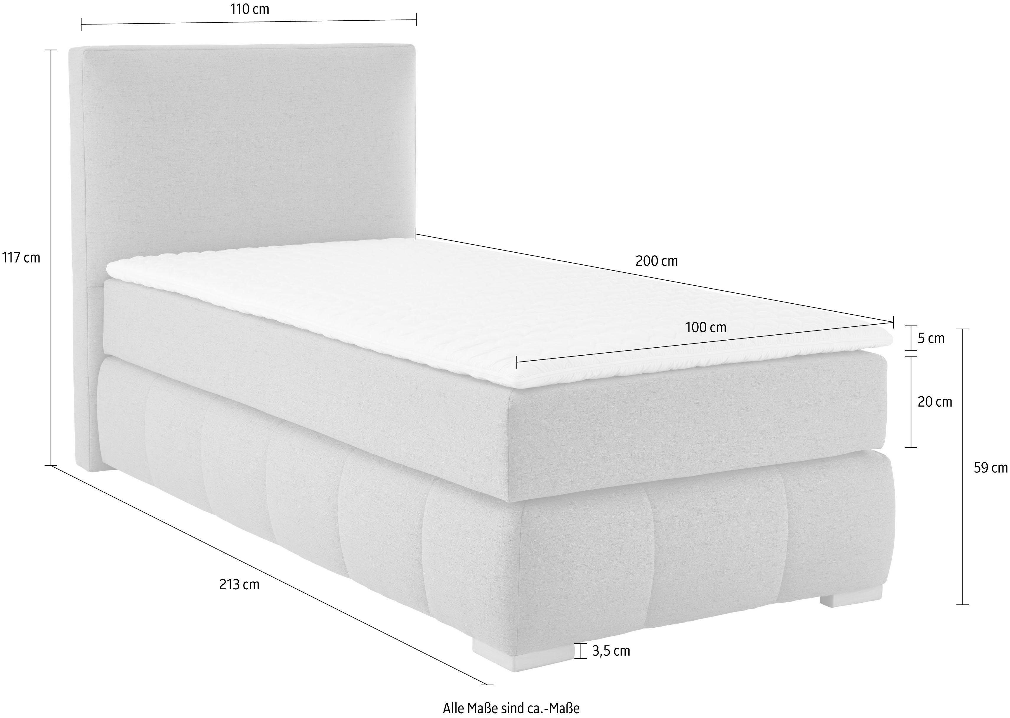 Guido Maria Kretschmer Home&Living Boxspring Wehma incl. matrastopper voor 3 verschillende matrassen, ook in fluwelen stof