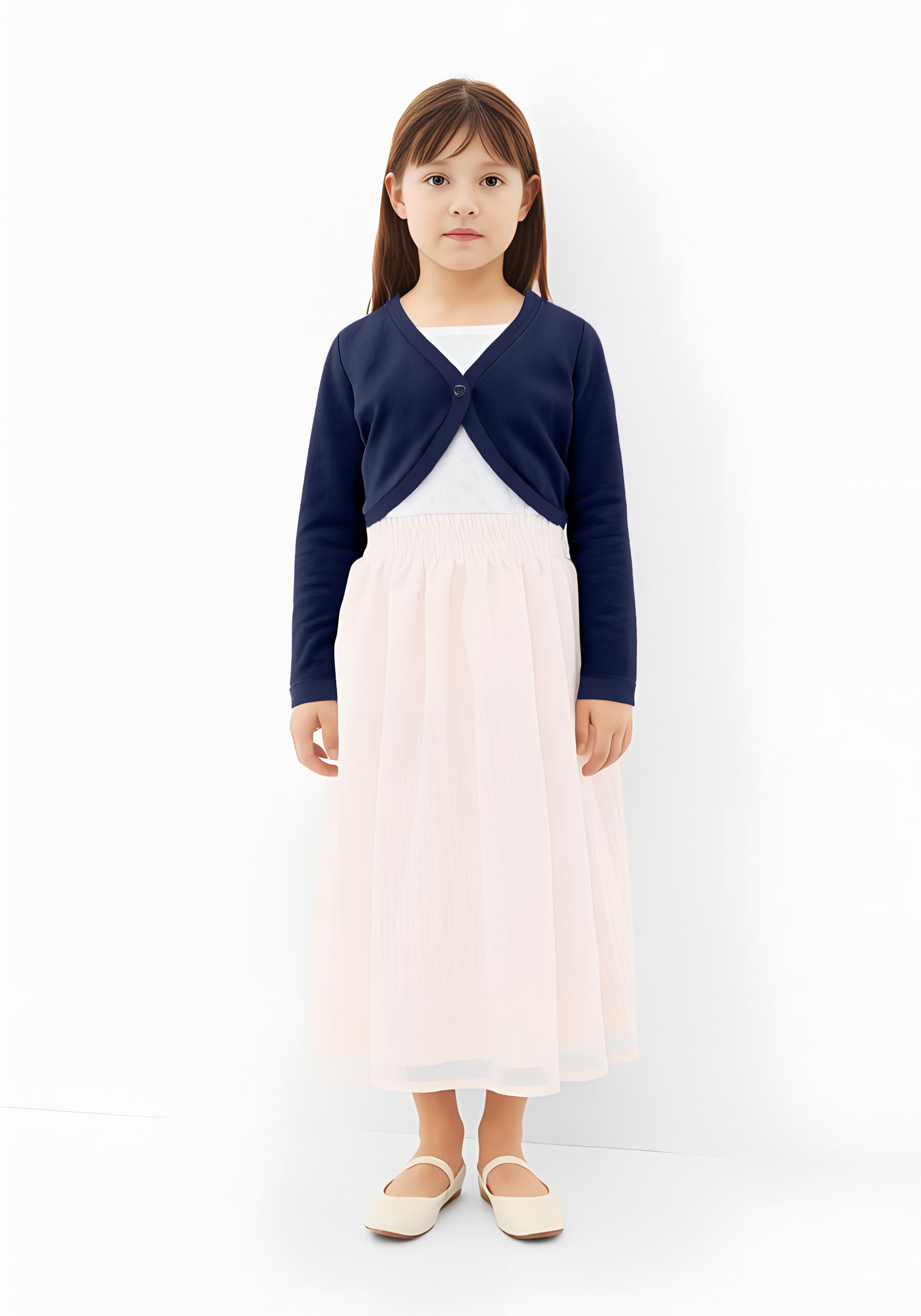 Blue Seven Sweatvest in bolerostijl