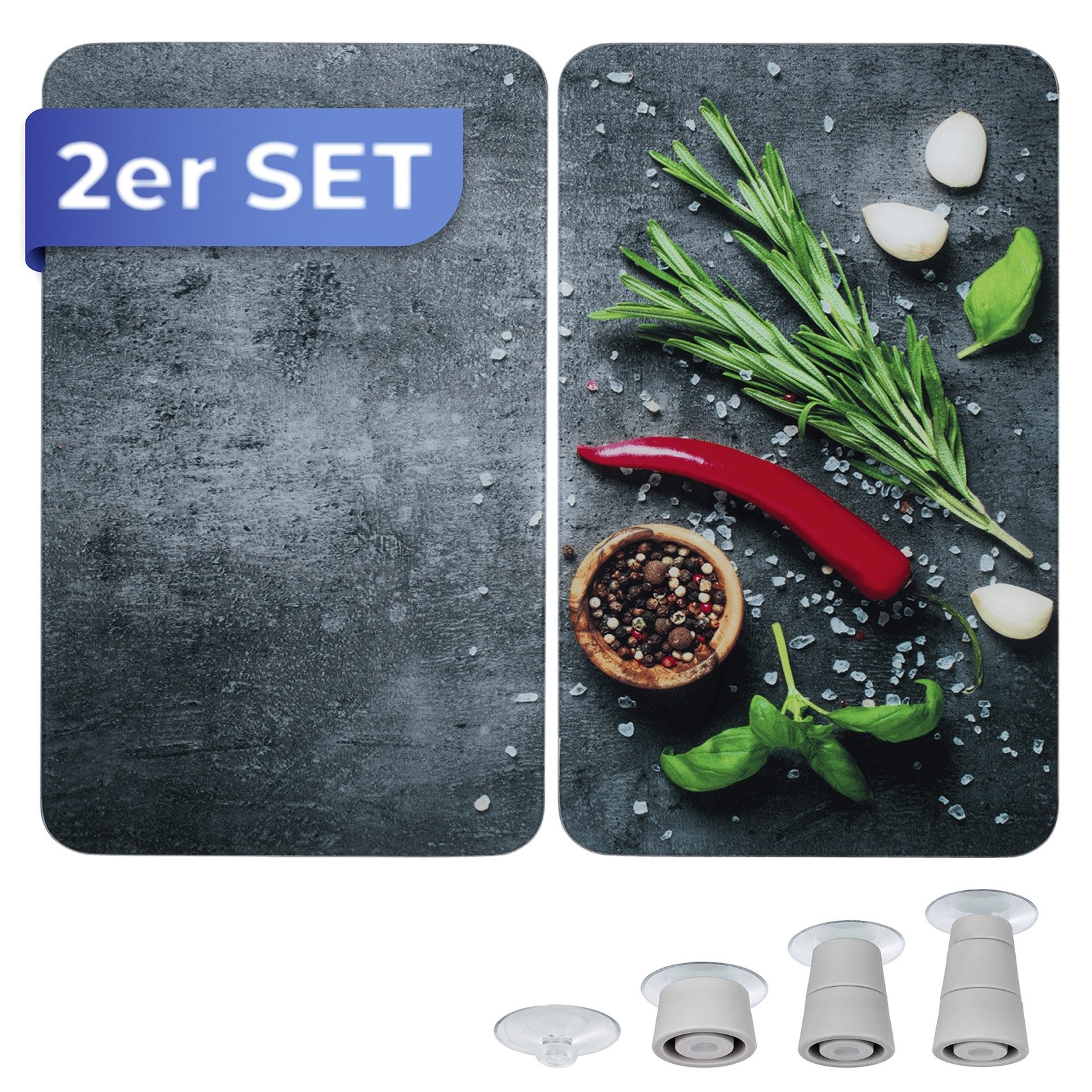 Maximex Kookplaatdeksel Universeel Model Rozemarijn (set, 2-delig)