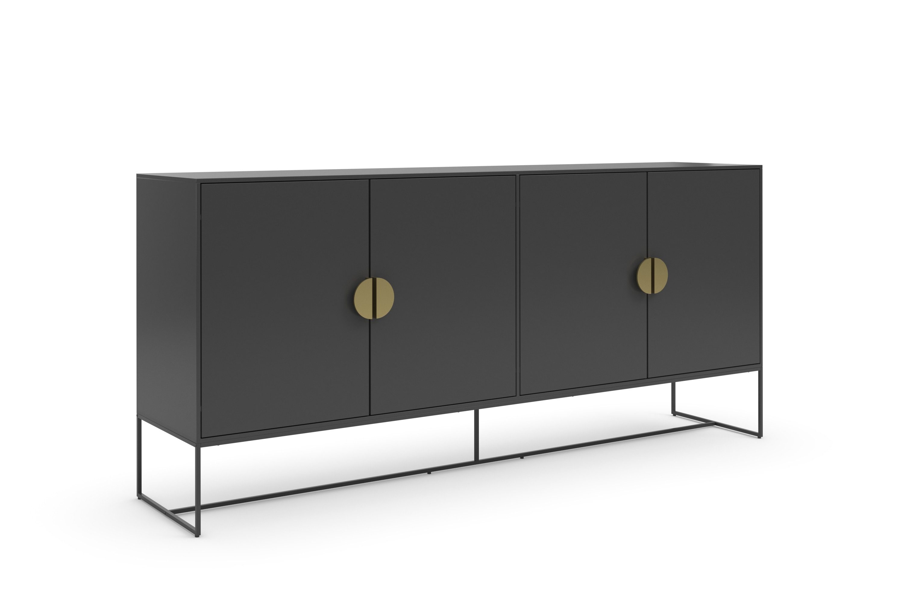 Places of Style Dressoir Abito Commode met draaideuren, 2 inlegplanken, breedte 180 cm