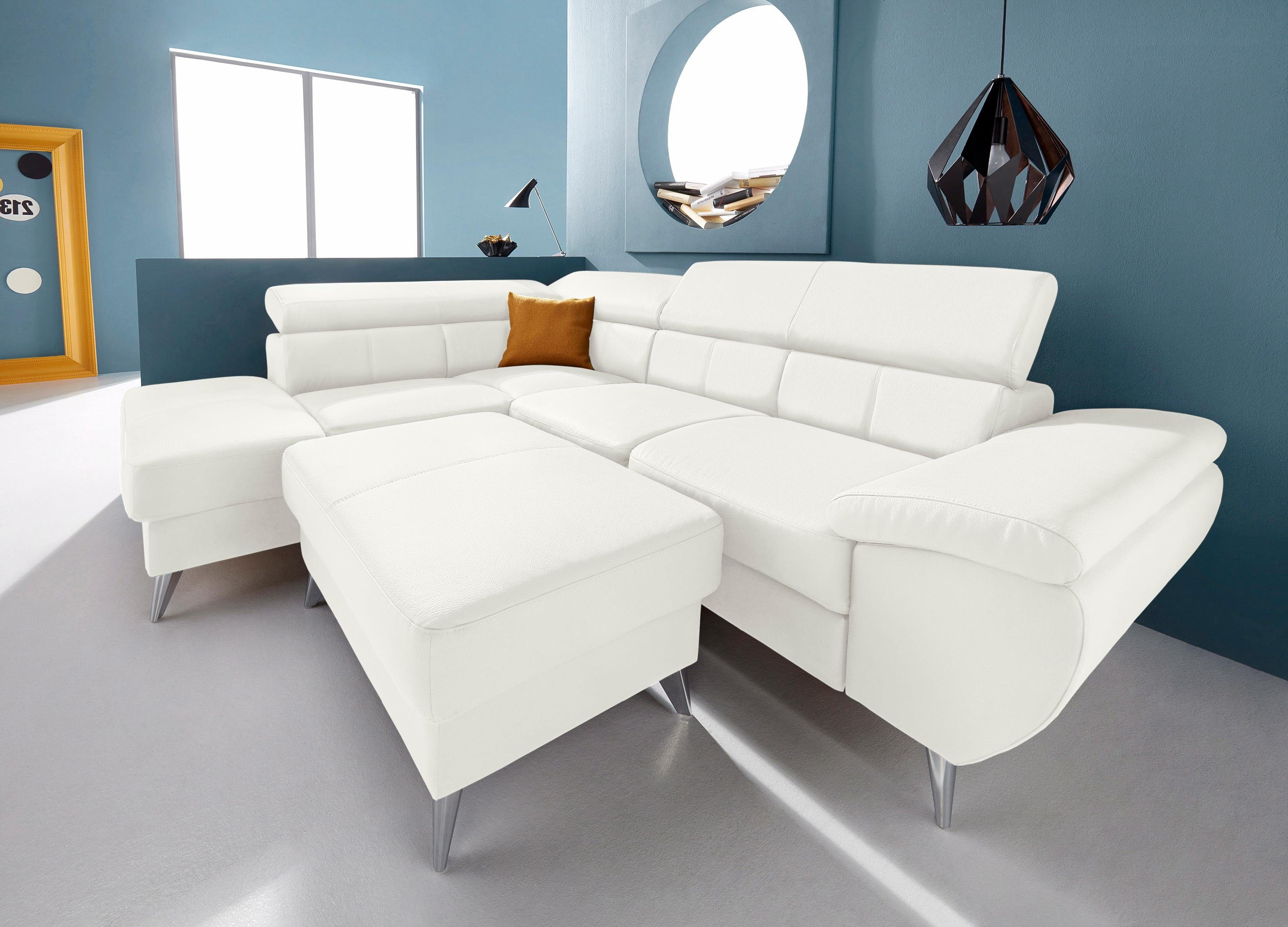 Otto - Inosign INOSIGN hoekbank met hoofdeindverstelling, naar keuze met slaapfunctie & bedkist