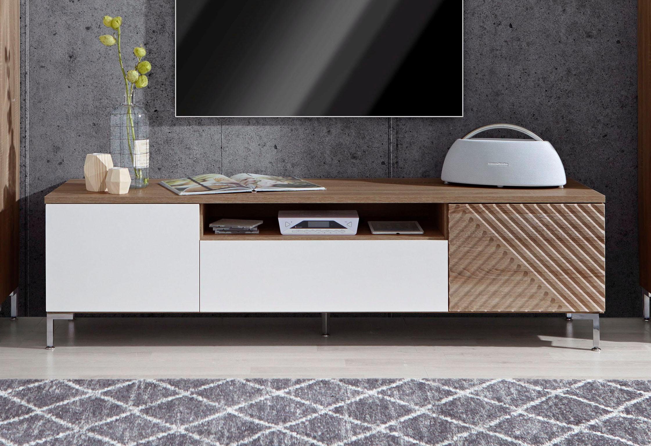 Consequent Onbepaald Ham INOSIGN Tv-meubel met mooi freeswerk op de rechter voorzijde, breedte 177  cm online bestellen | OTTO