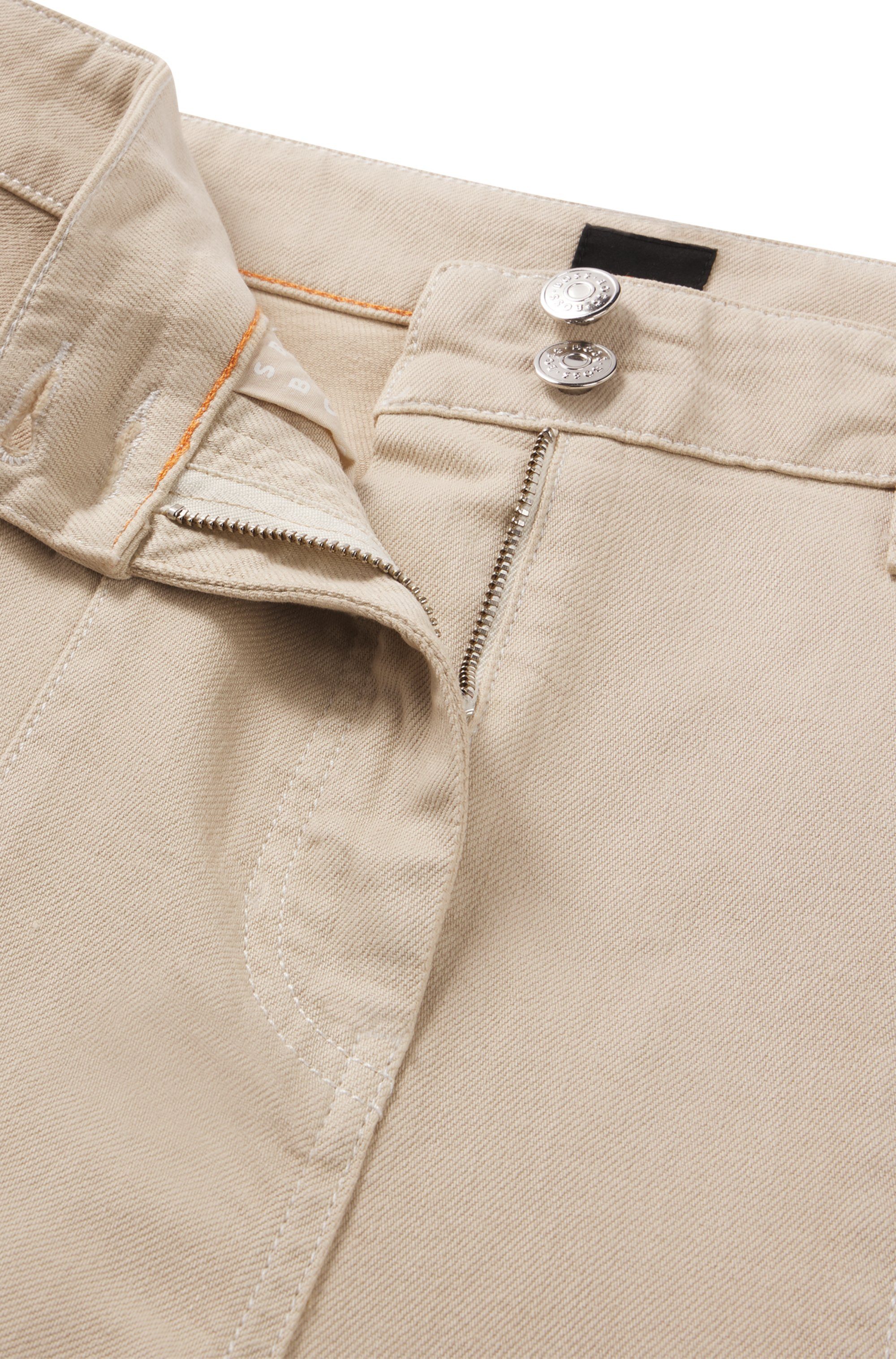 Boss Orange Geweven broek Tolala-D Premium Damesmode Twill kwaliteit, siersteken